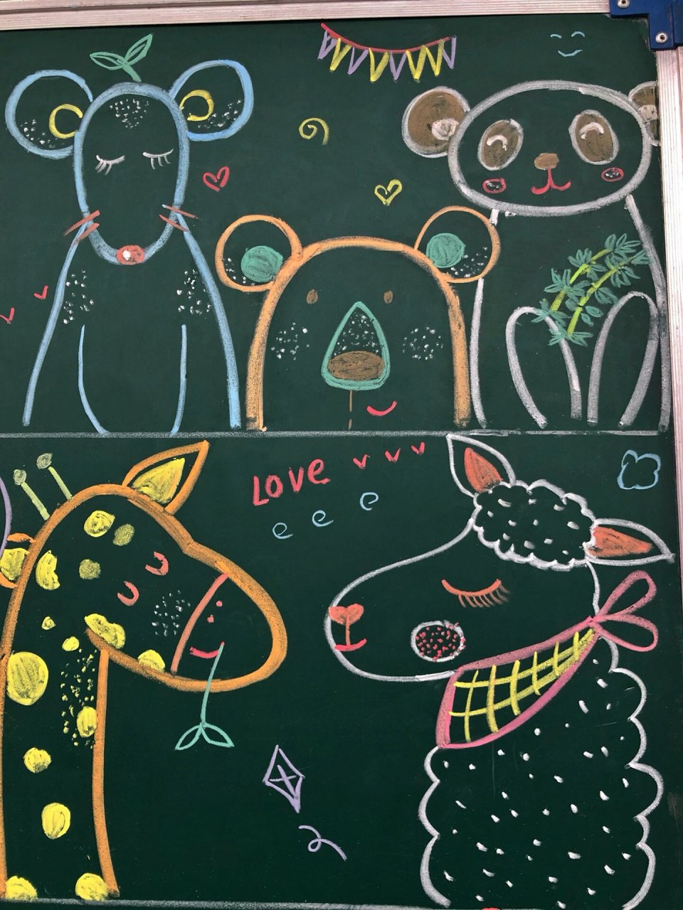 粉笔画131 动物们 临摹