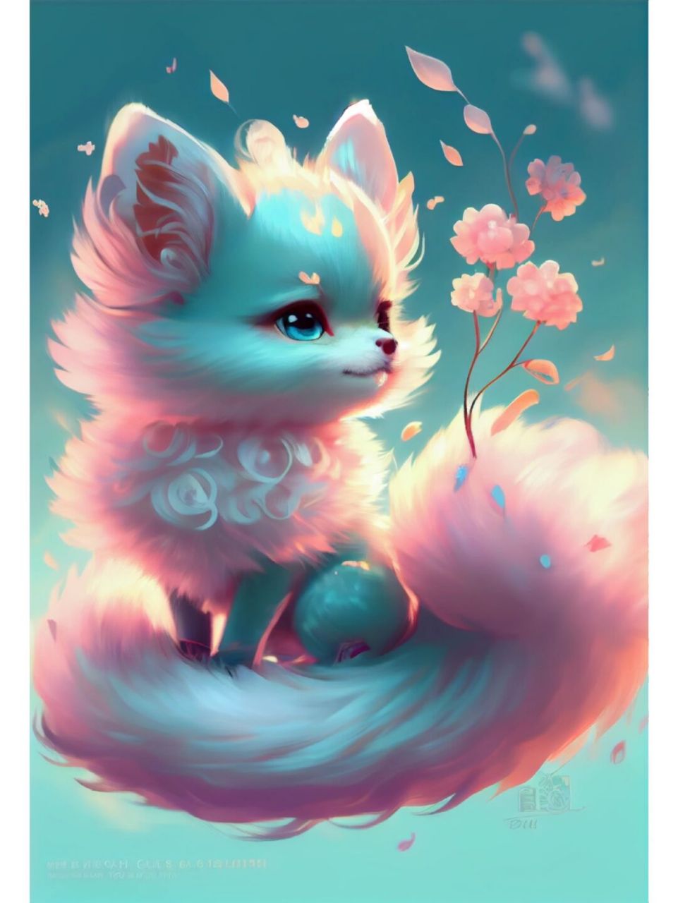 ai七彩小狐狸 这么多颜色的小狐狸,你们喜欢哪一种颜色的?