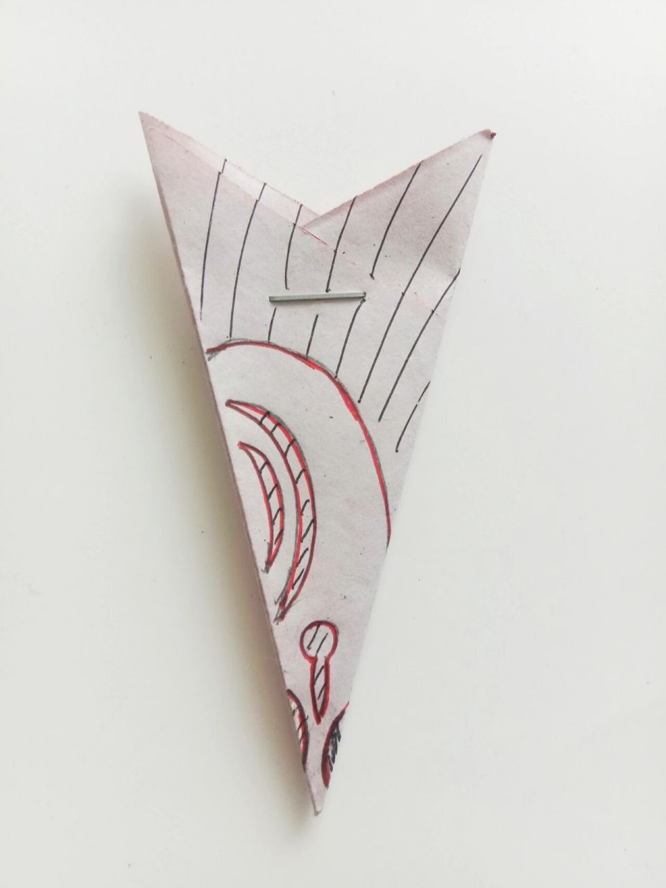 将正方形蜡光纸对角折叠.