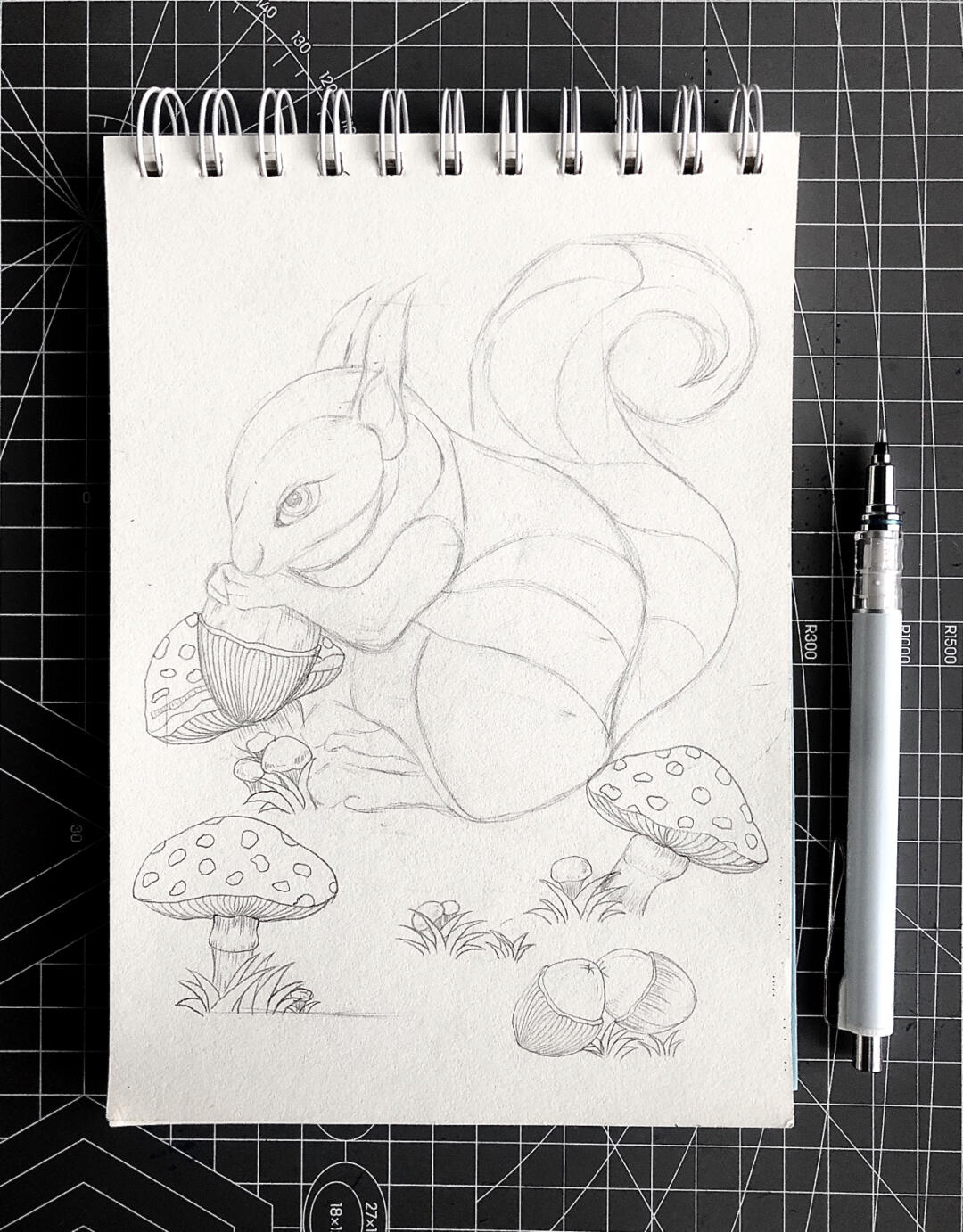 【黑白线描装饰画】