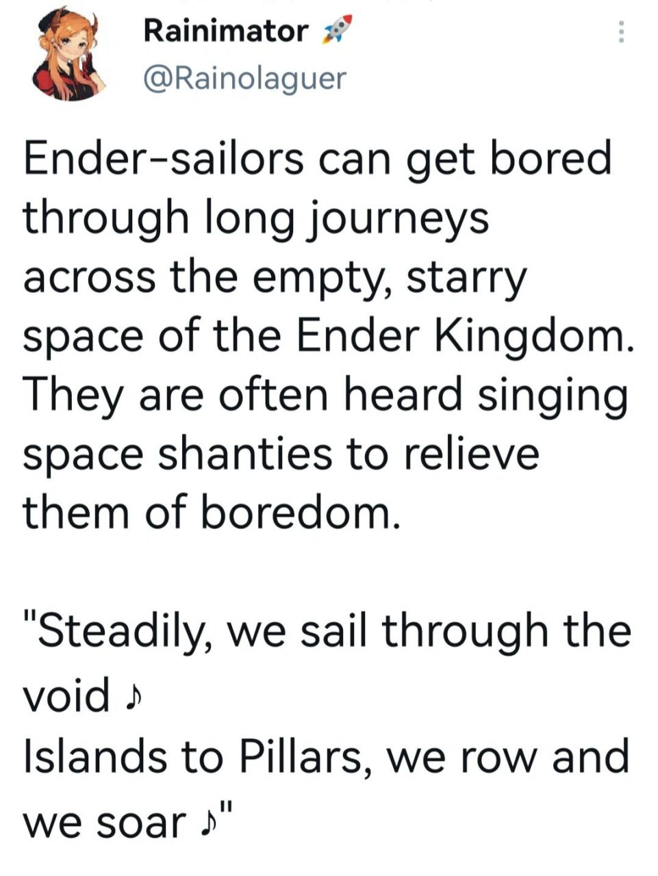 rainimator最新消息 末地篇预告!