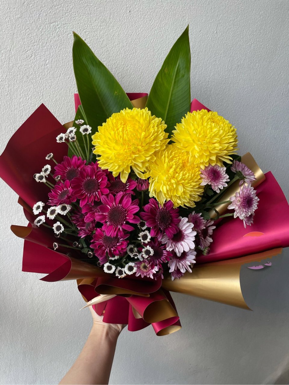 菊花花束 供佛花束 0599 古晋9890 供佛和祭拜花束花篮形式