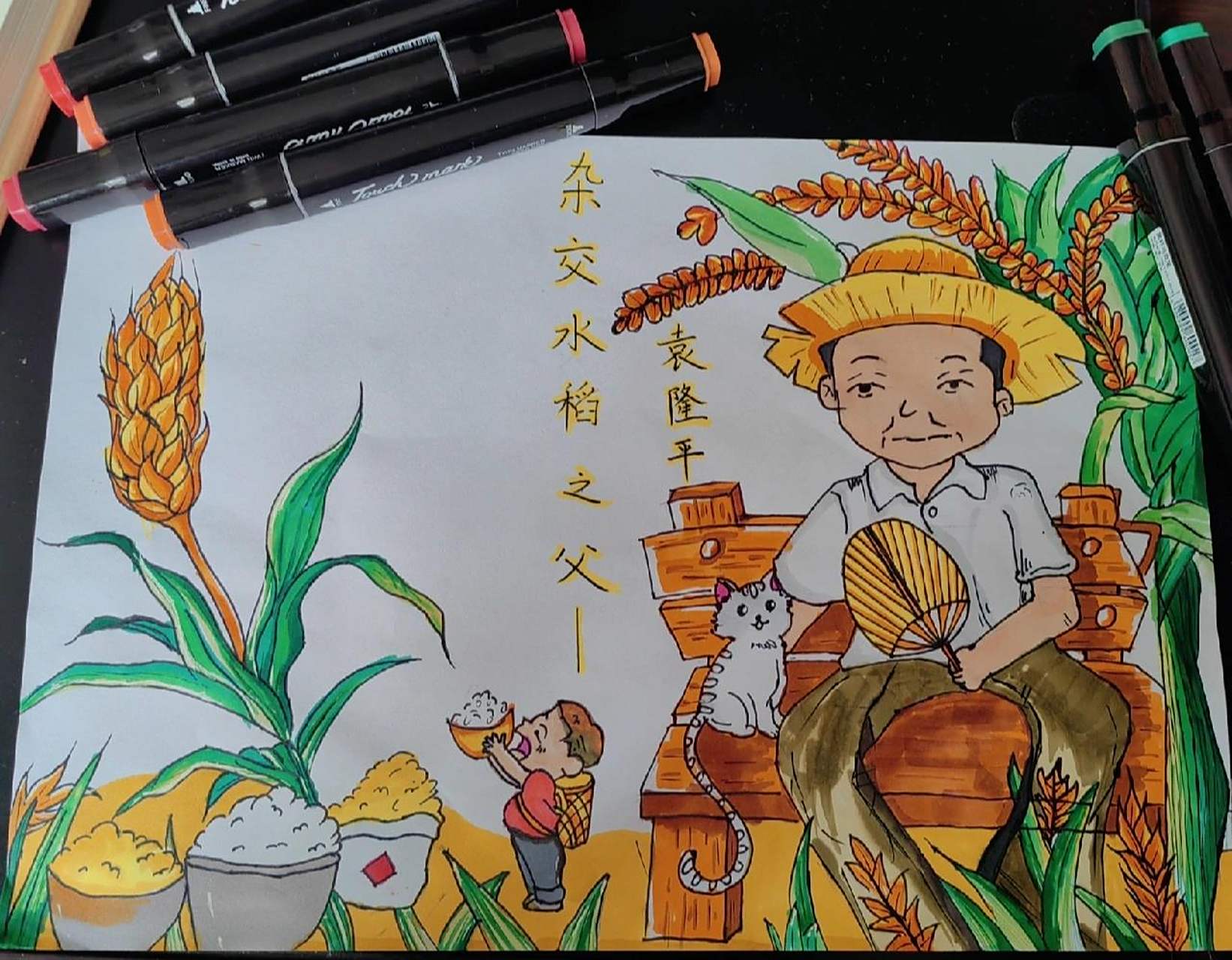 杂交水稻之父-袁隆平手抄报 手抄报