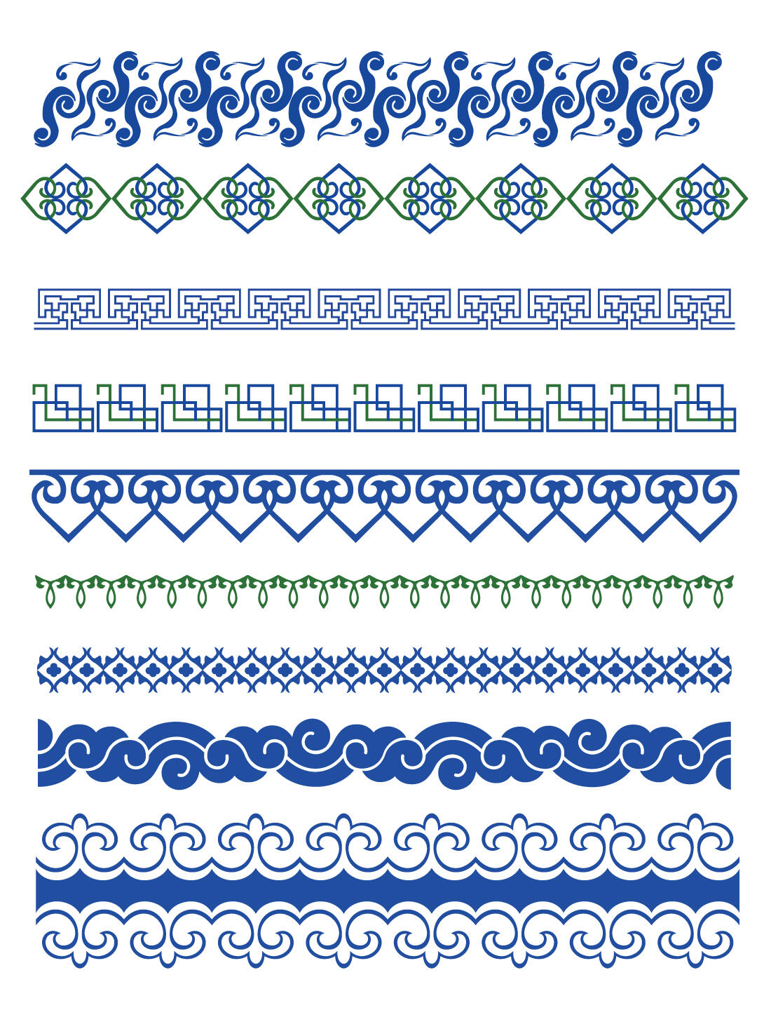 蒙古族 纹样 少数民族 传统 古典 图案 插画 辅助 图形 ai矢量 设计