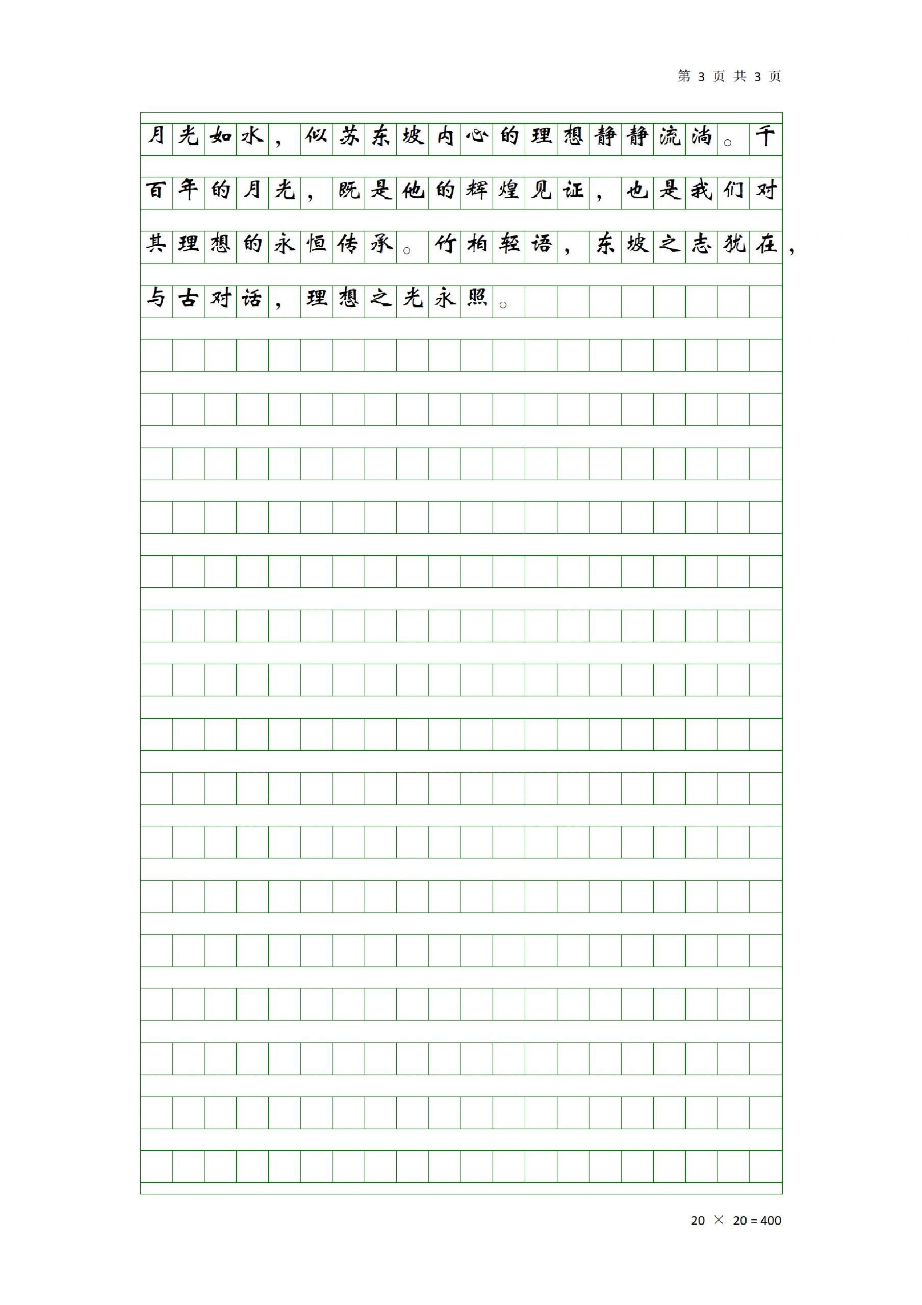 寒假作业读后感作文读《苏东坡传》有感 万籁俱寂,夜色深深,点一盏