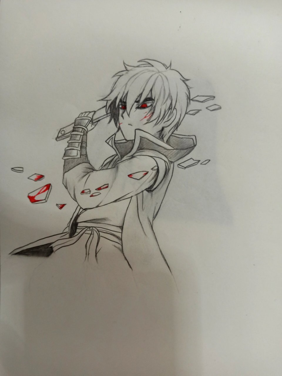 刺七临摹:柒 #铅笔画# #手绘临摹# #铅笔手绘# #绘画# #刺客伍六七