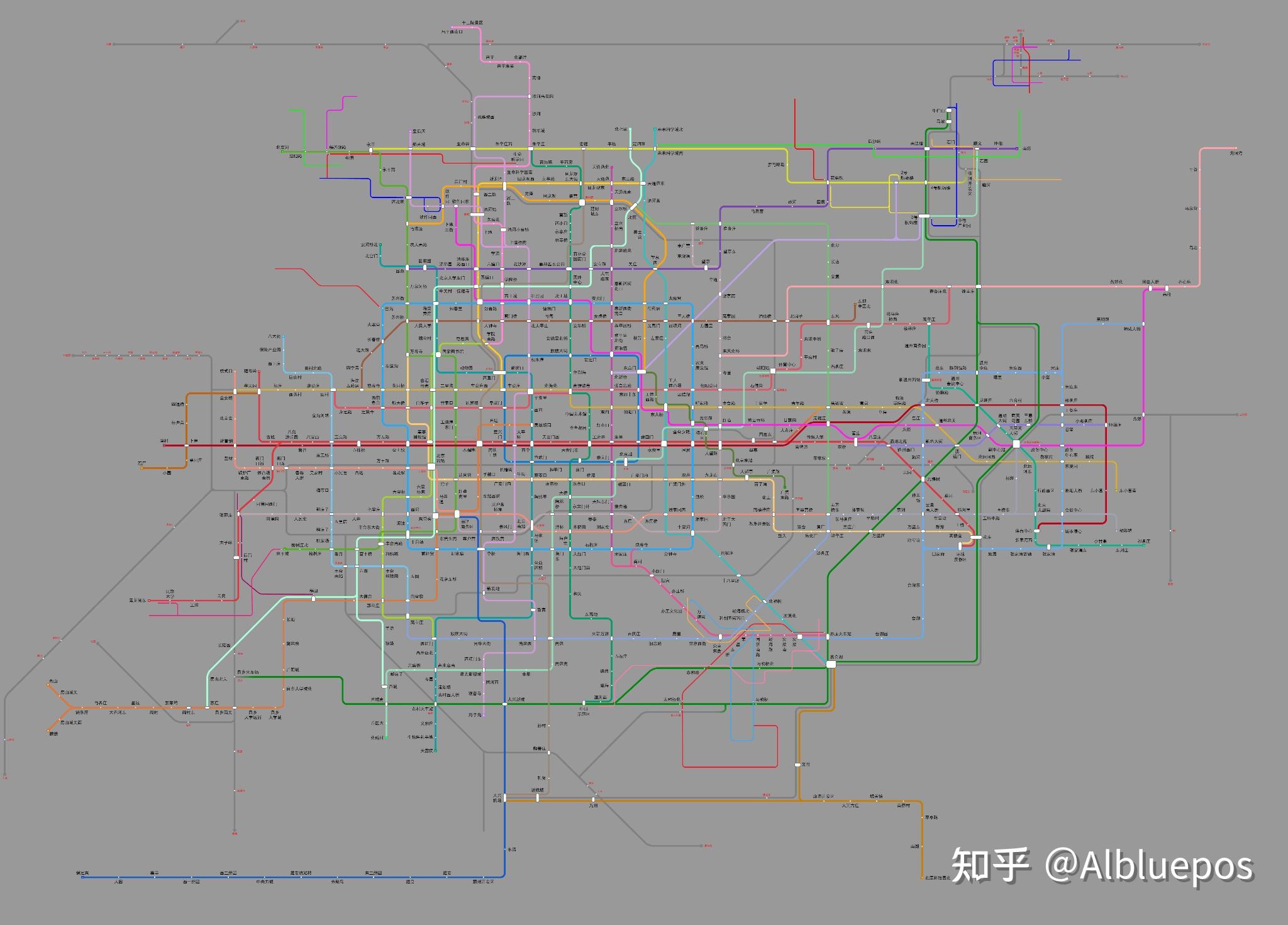 北京地铁2030高清 清晰图片