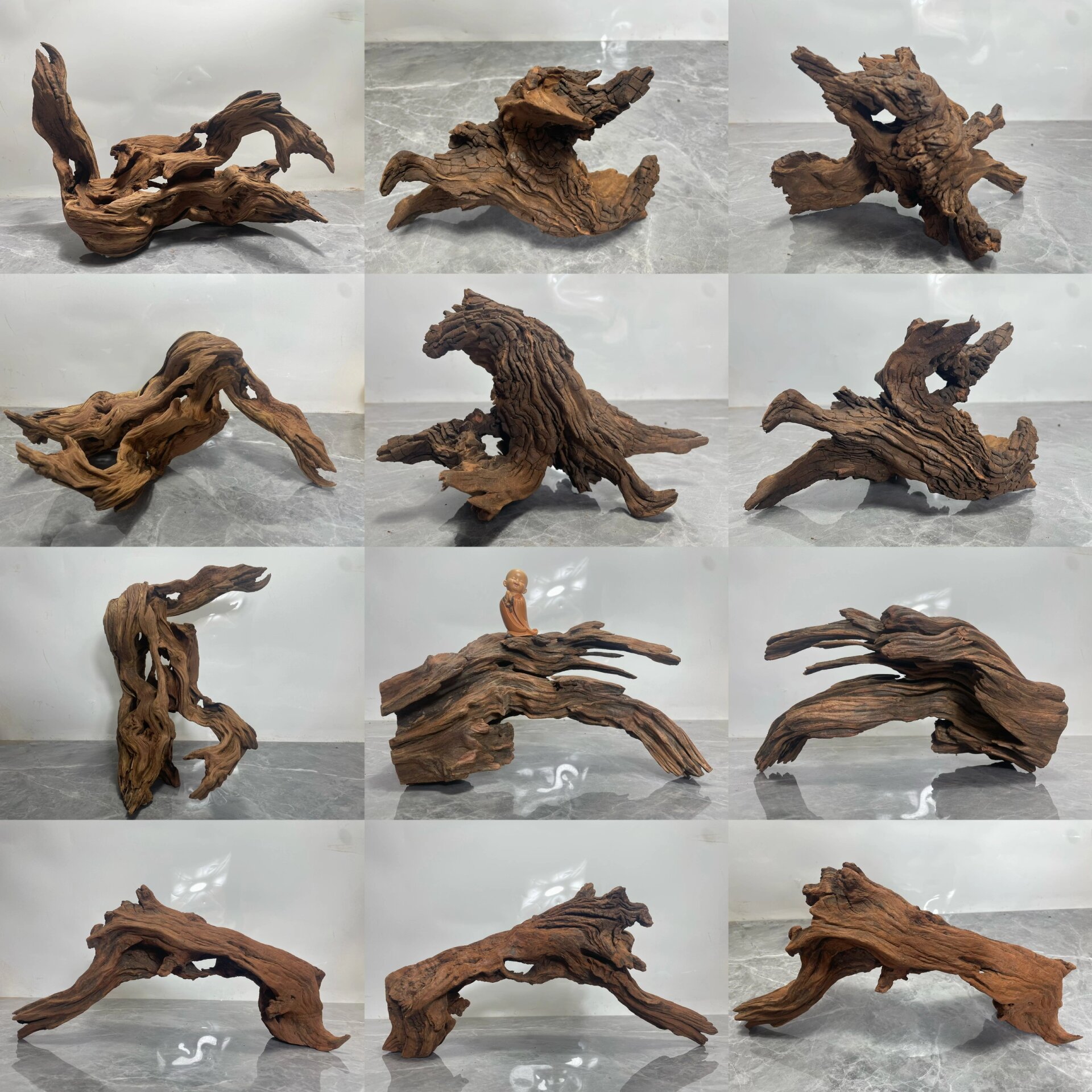 上新一批紫柚木沉木鱼缸造景