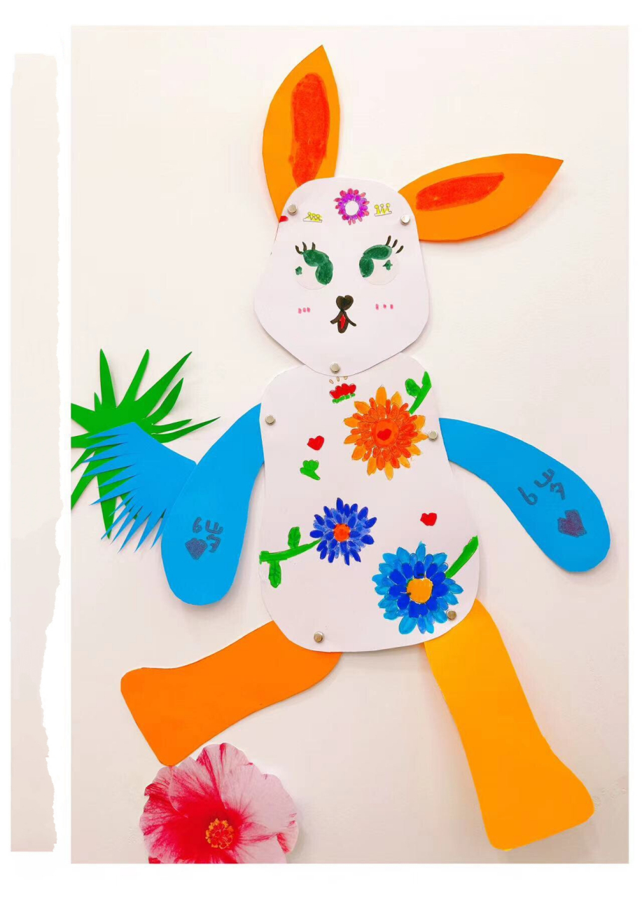 小朋友的皮影手工92《跃兔追风》 非遗传承文化艺术-皮影戏