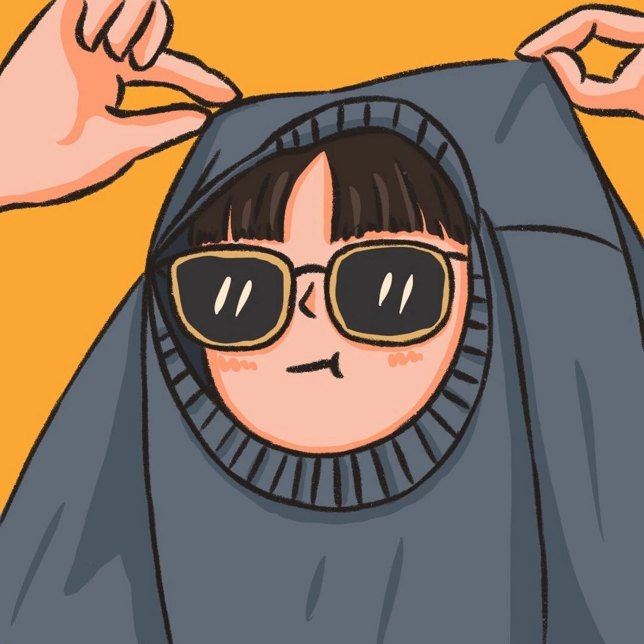 女生搞怪可爱头像/微信头像/手绘头像 91最近更的有点慢9015画