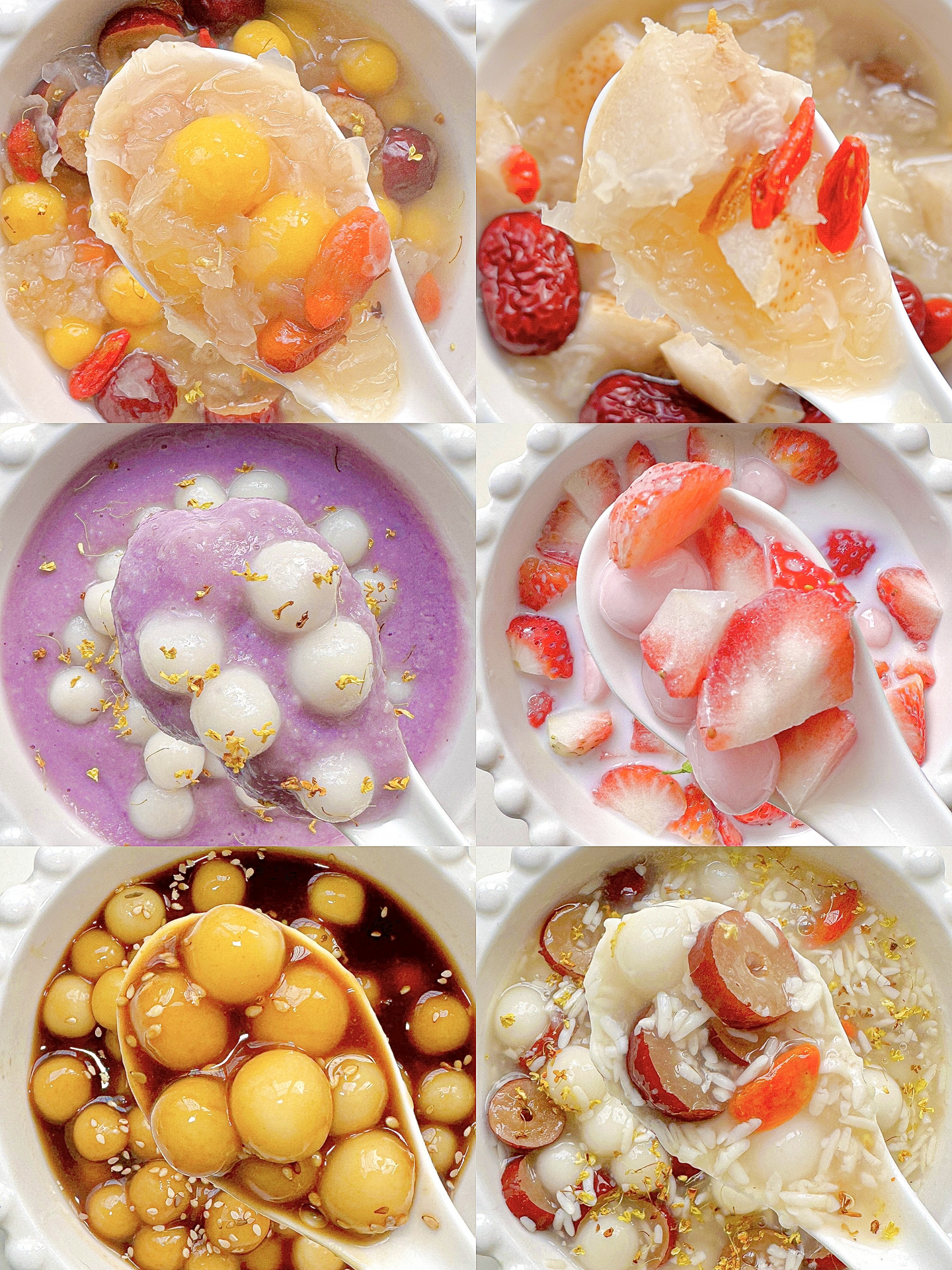 6款女生冬季养生滋补甜汤,喝出牛奶肌