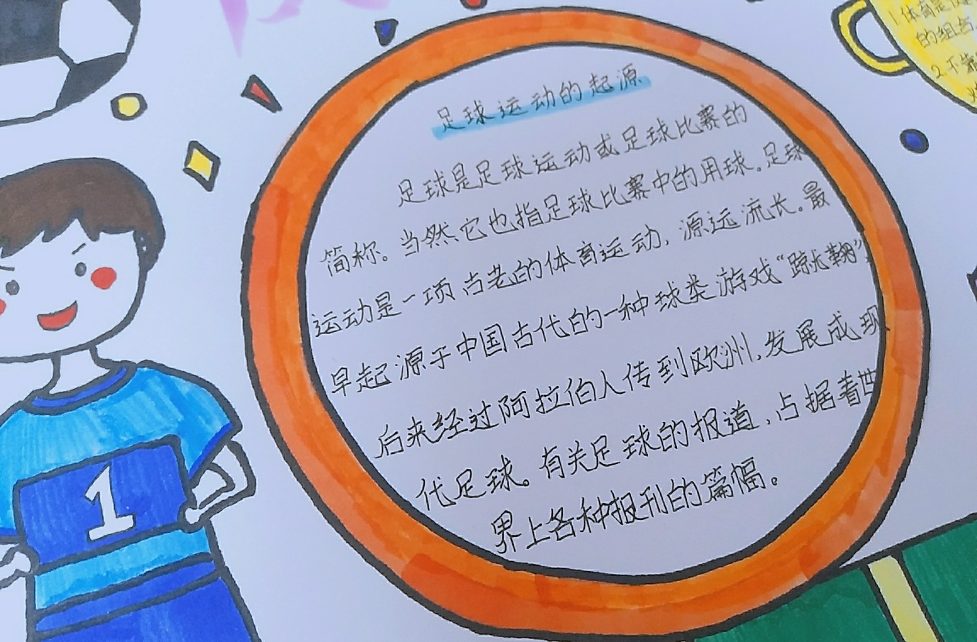 足球手抄报 喜欢的话就点个赞收藏,不喜勿喷,字丑勿喷781578