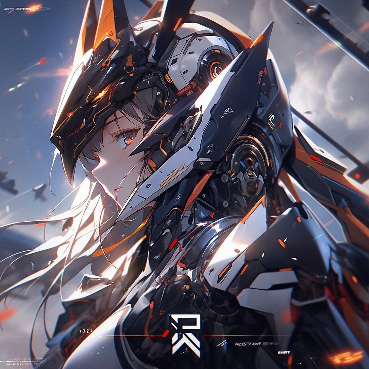 二次元女孩头像未来科技