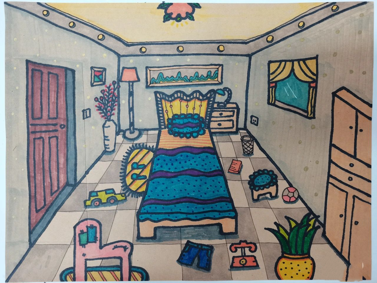 我的家 (7-9岁创意儿童画