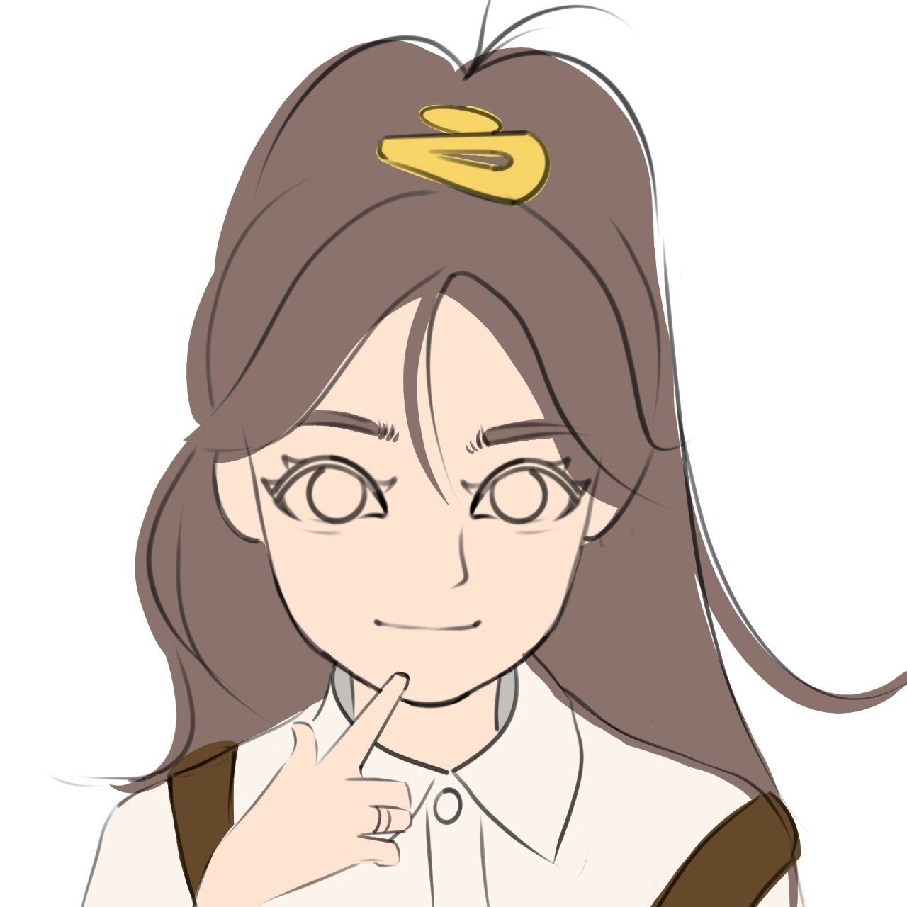 高马尾美女子|手绘卡通头像 参考:你的梓棠.