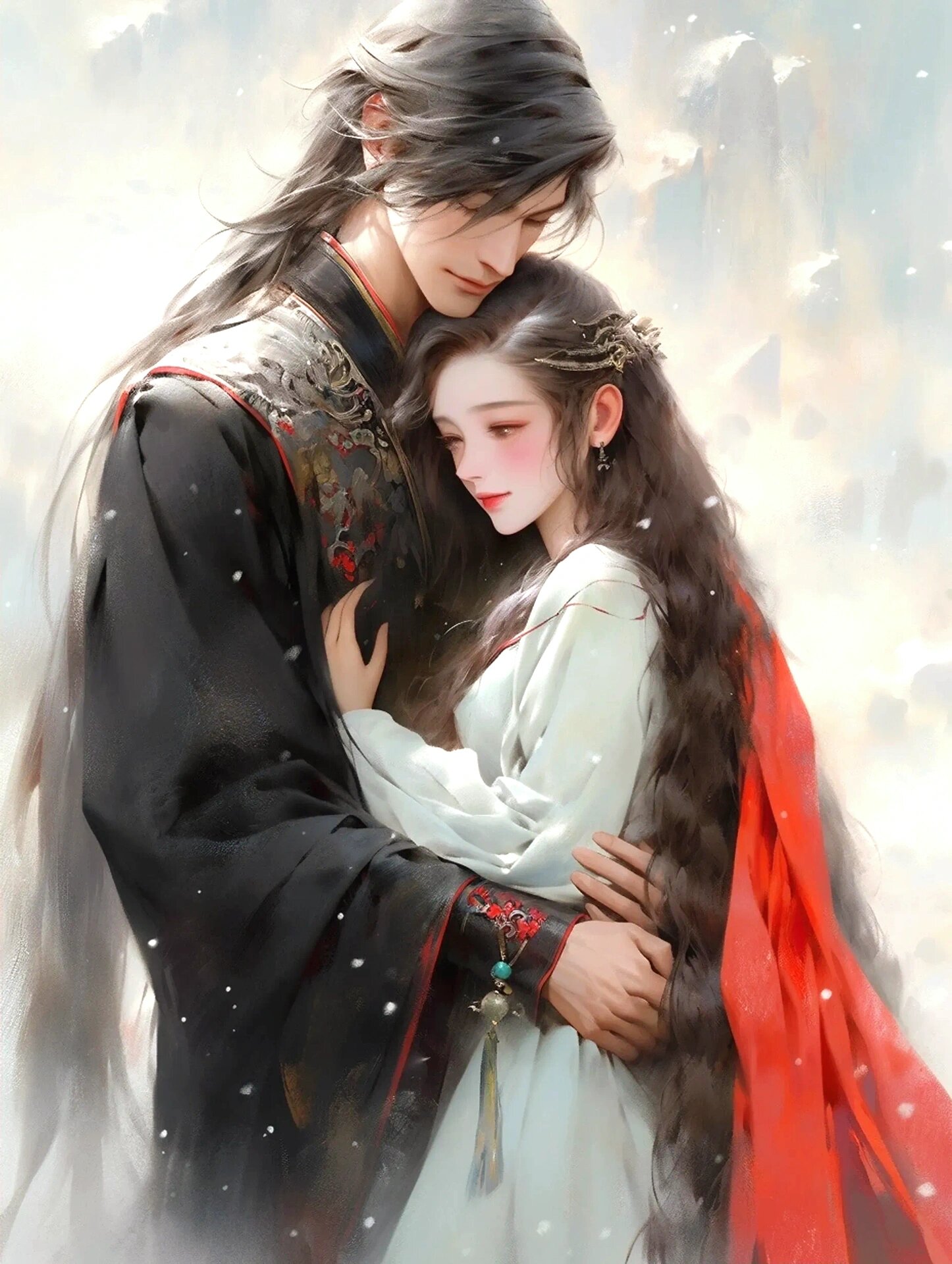 一壶美酒 #ai插画# #我和ai有画说# #艺术# #古风美女# #唯美古风