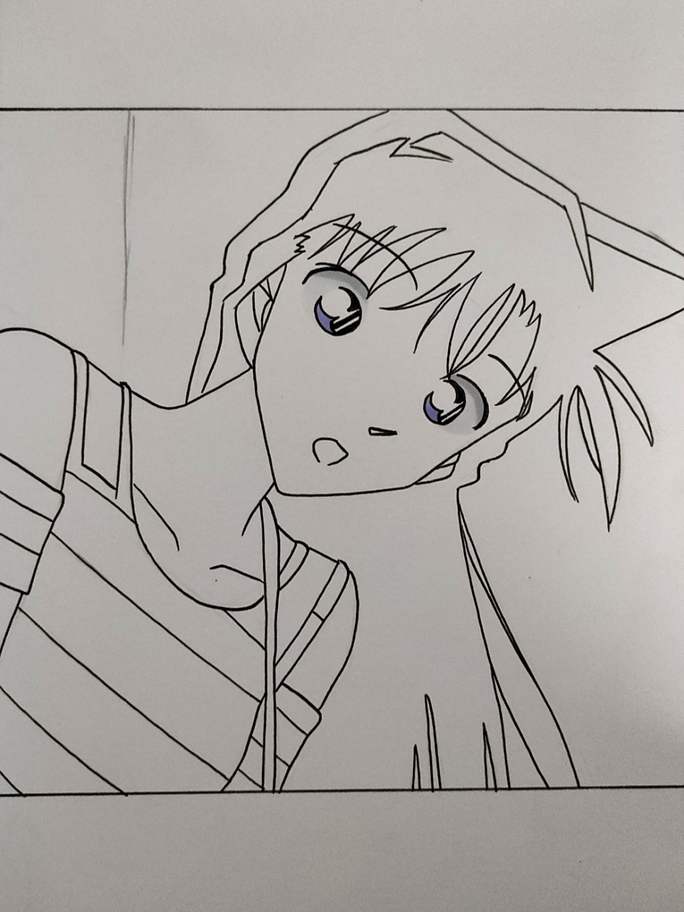 画一个小兰 #名侦探柯南