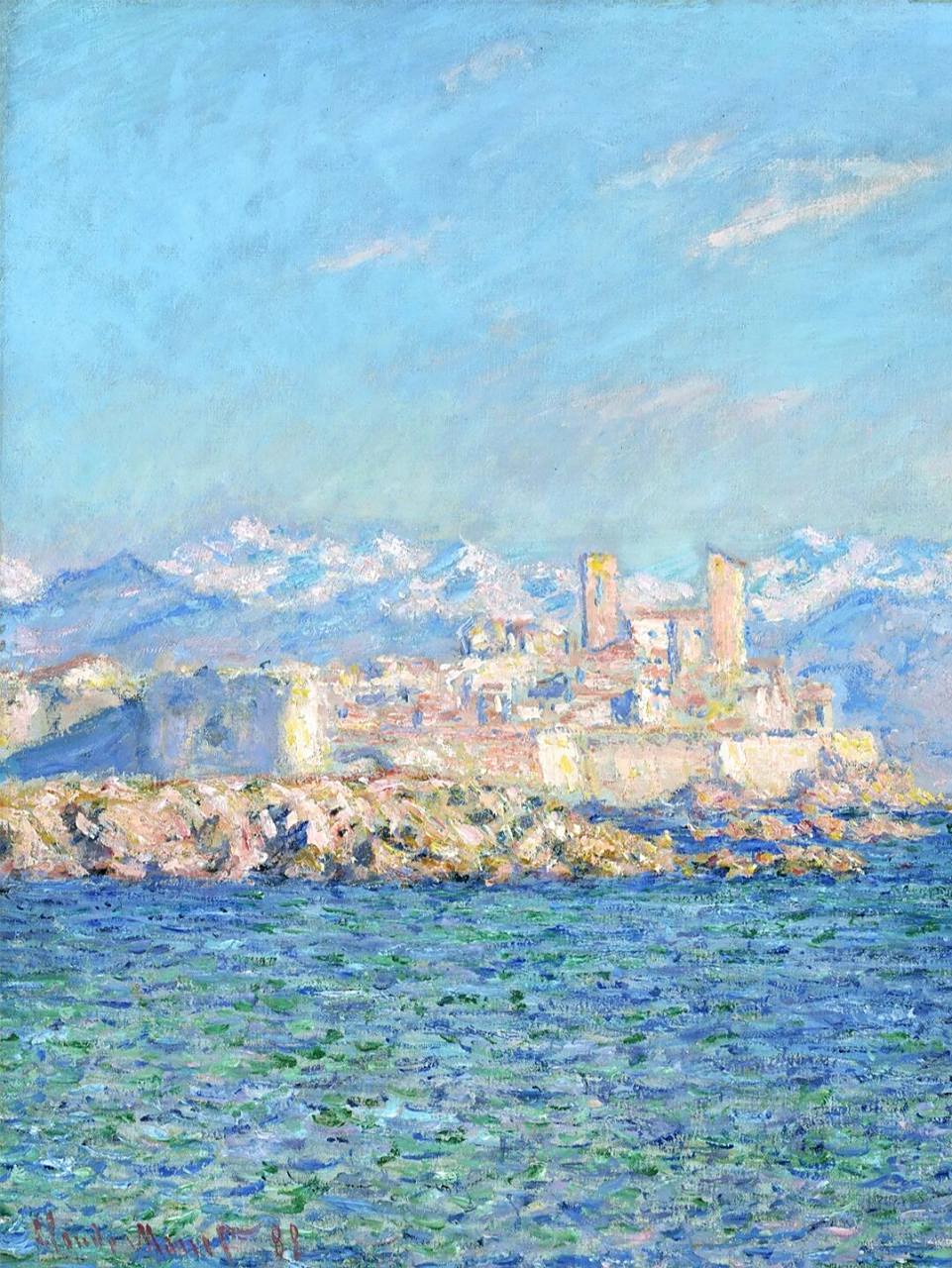 莫奈《昂蒂布下午的景色》作品欣赏