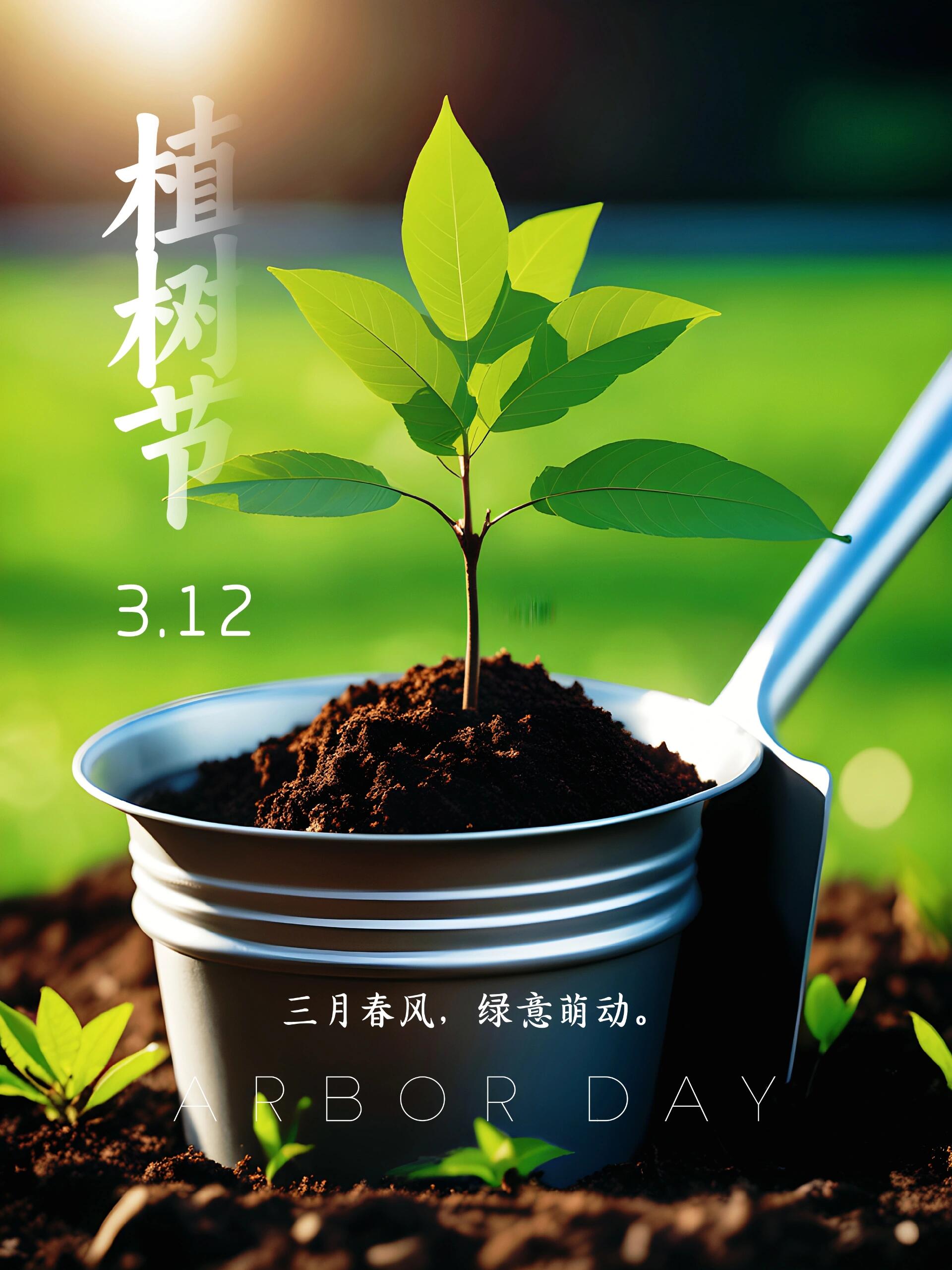 植树节海报|朋友圈文案|素材