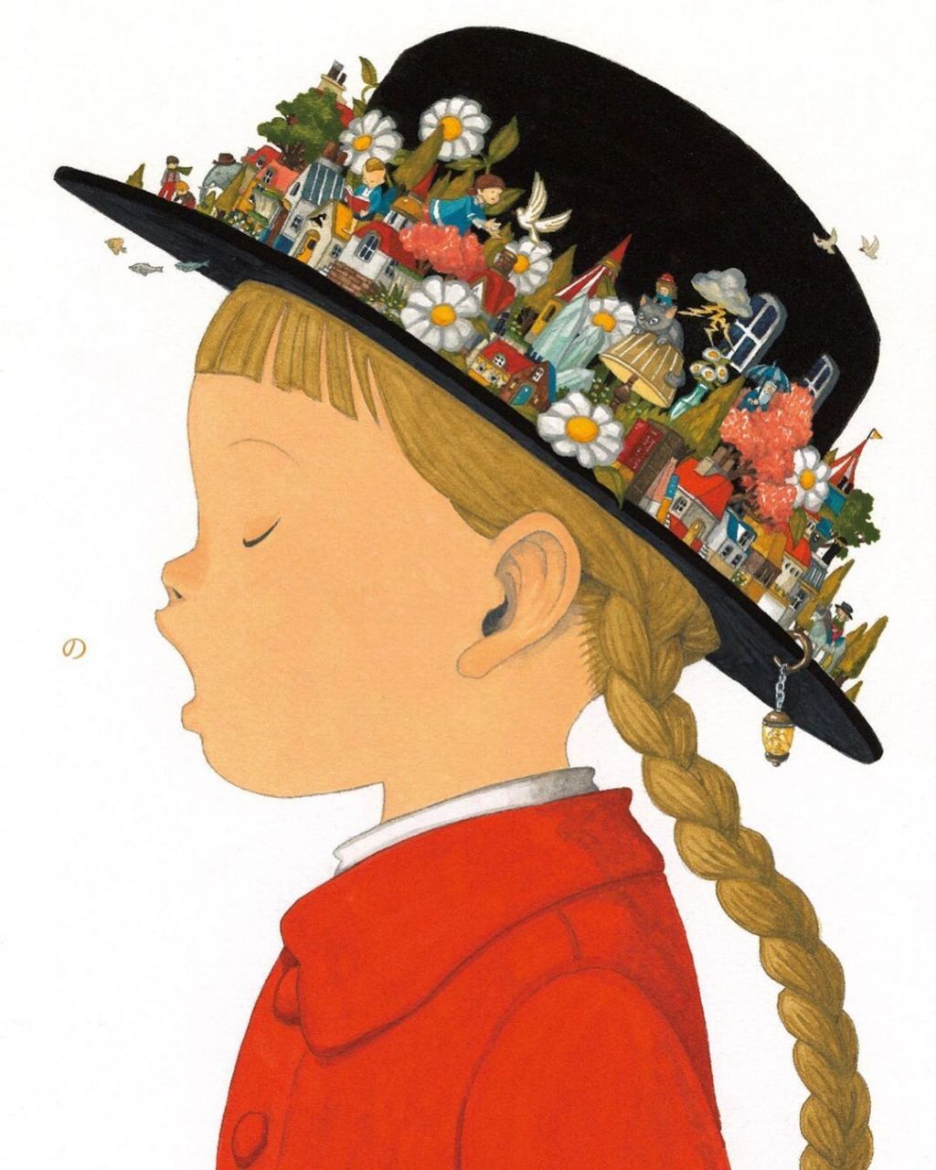 50位顶级插画师|08 junaida junaida,日本纸本画家,毕业于京都精华