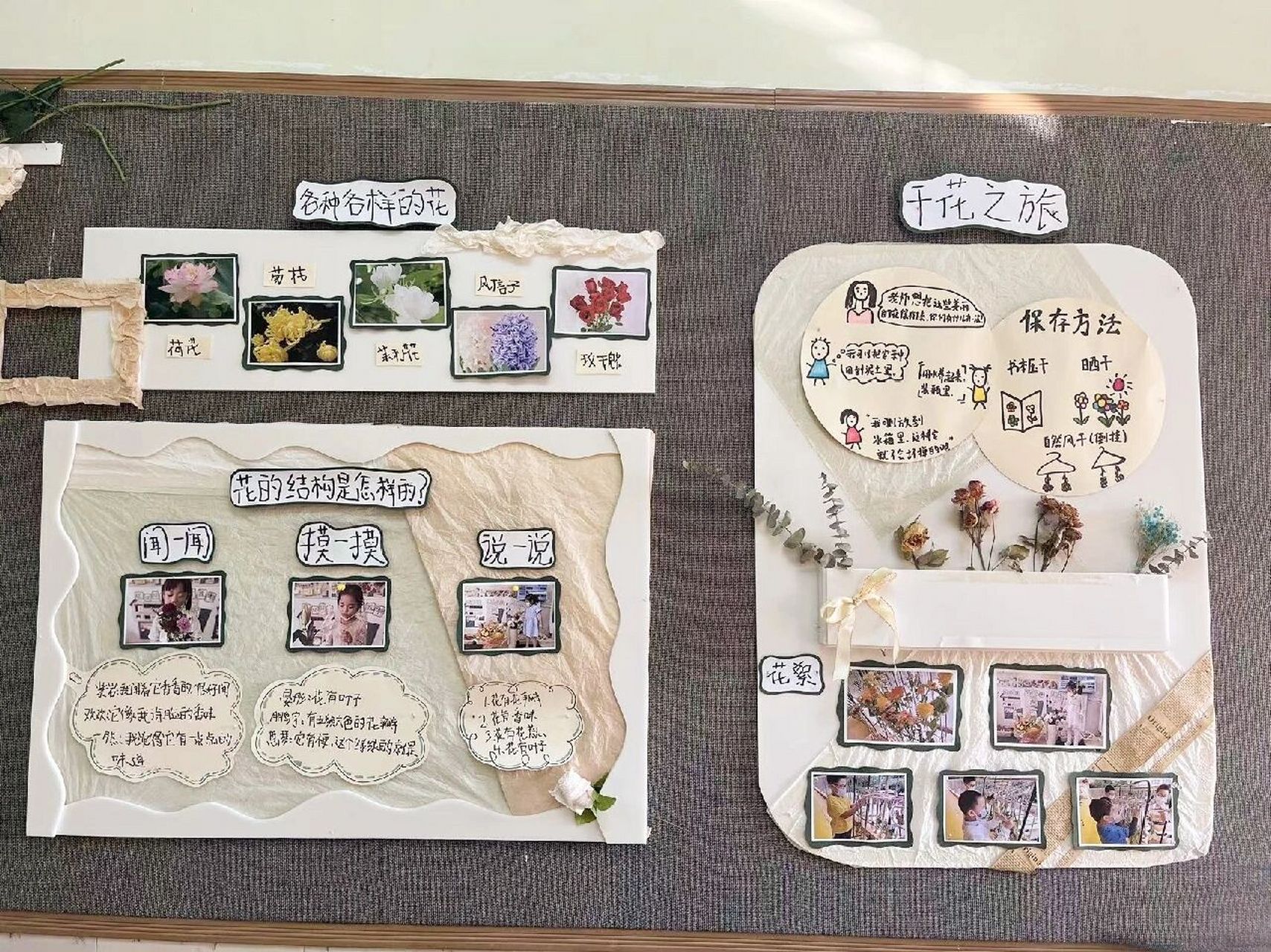 主题墙《一花一世界》 小清新绿色调