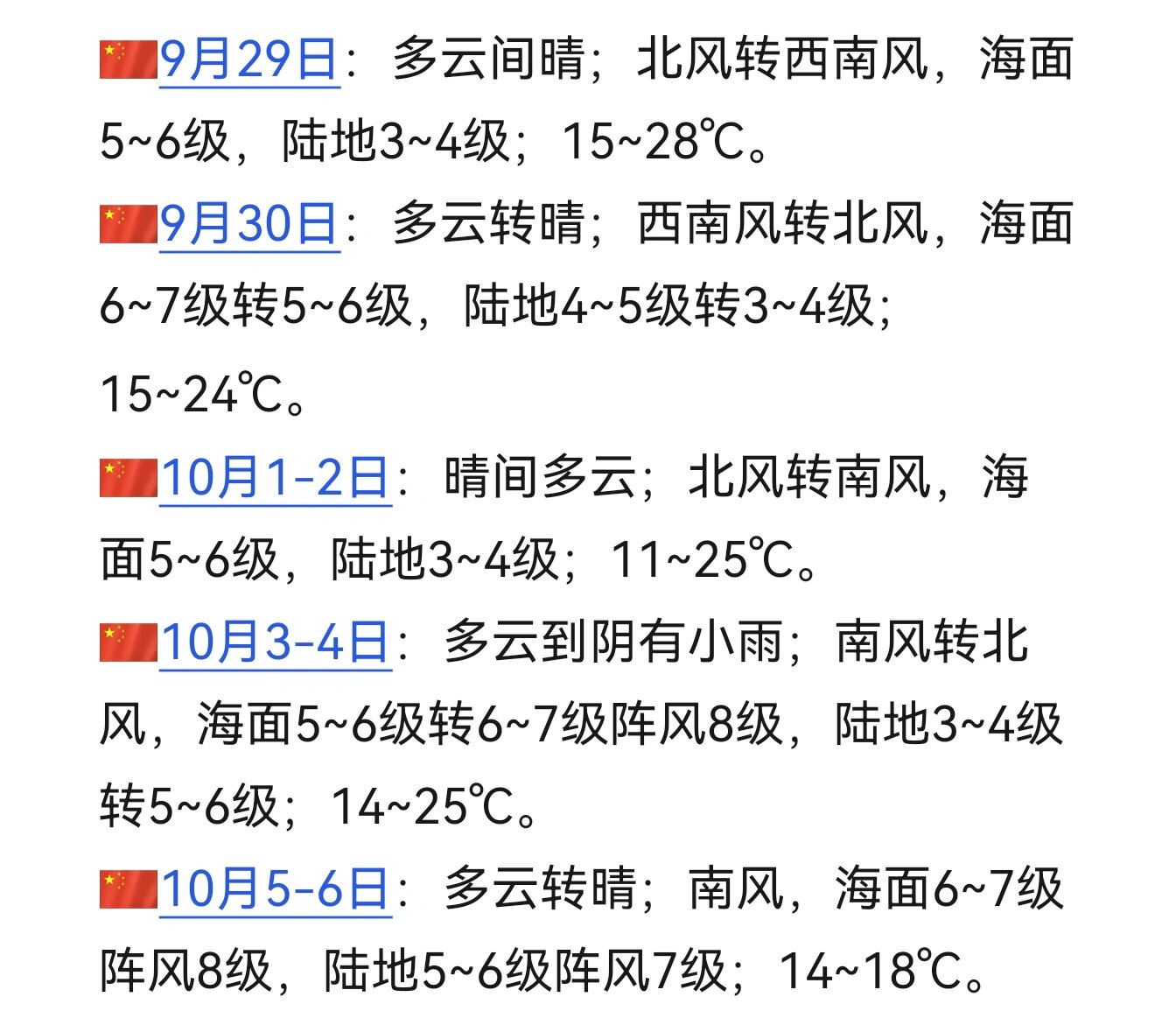 烟台天气预报最新 15天图片