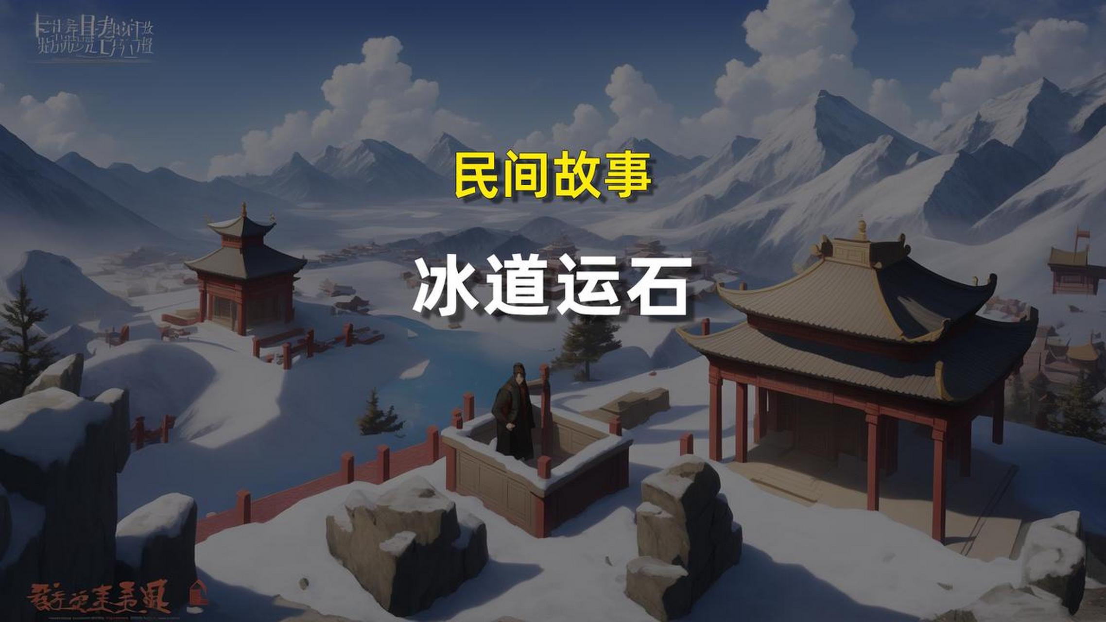 冰道运石 当年建造嘉峪关的时候,需要数千块两米长,半米宽,三米厚的石