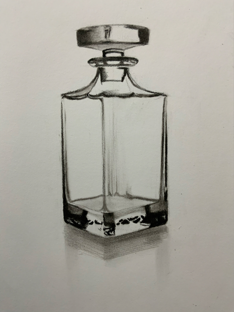 超详细零基础素描玻璃瓶图文教程 16615找出玻璃瓶的形状,注意