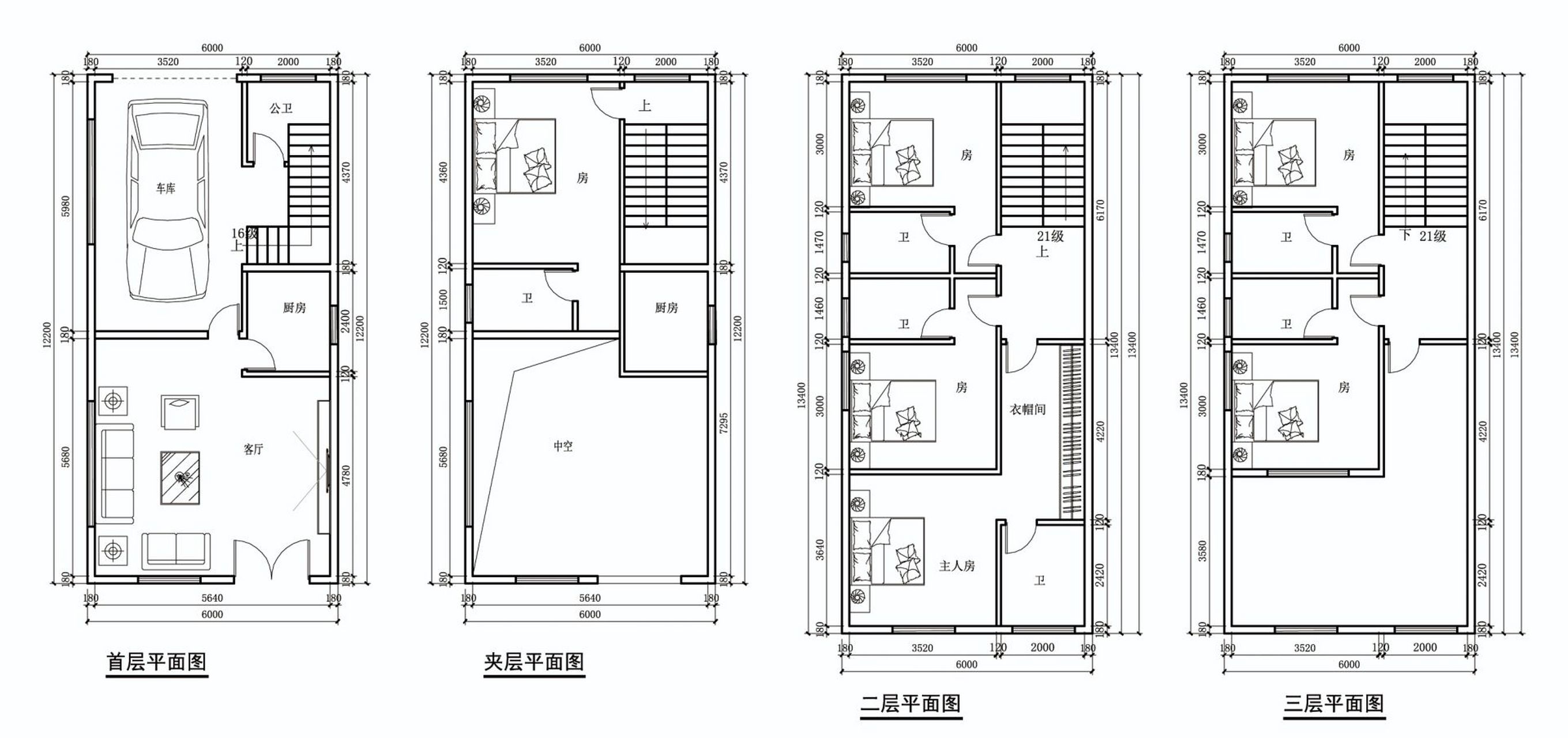 6米x10米自建房图纸图片