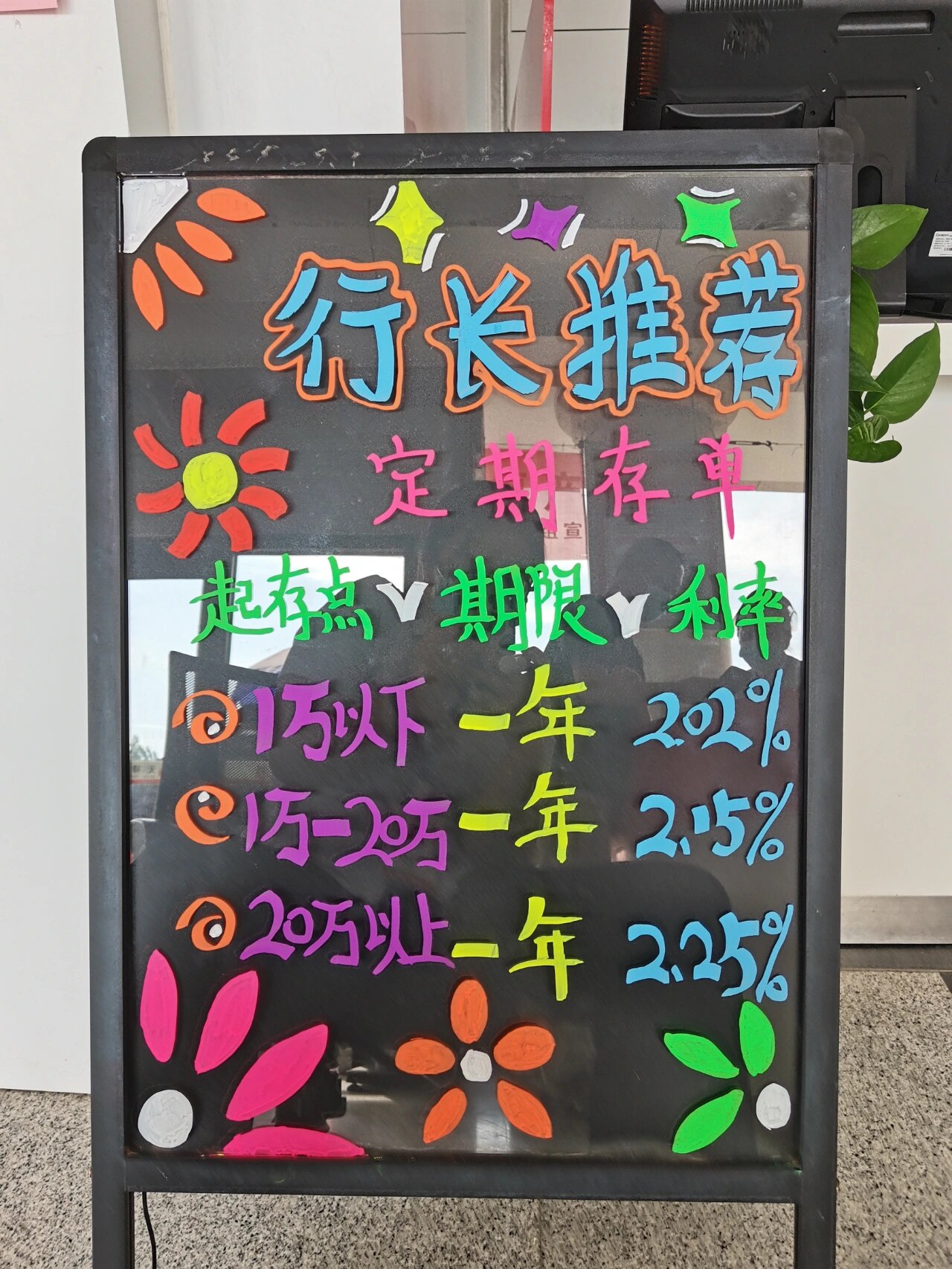 银行黑板报一下午画三个