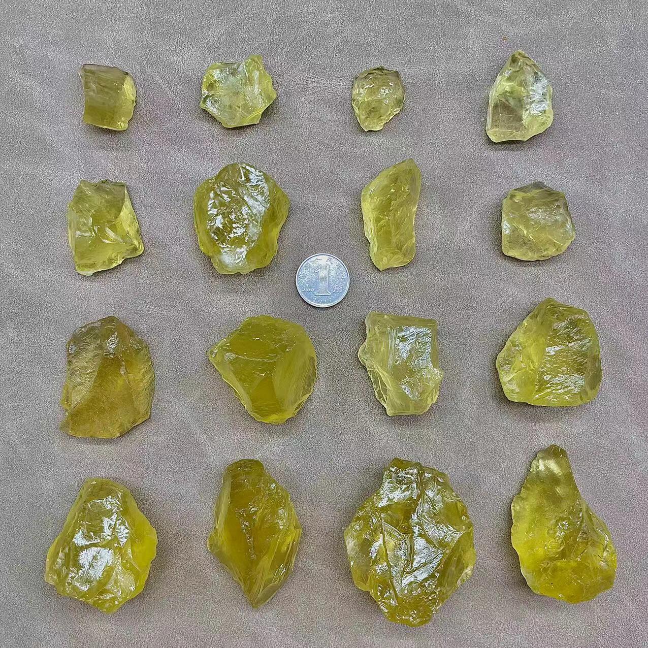 天然黄水晶原石!