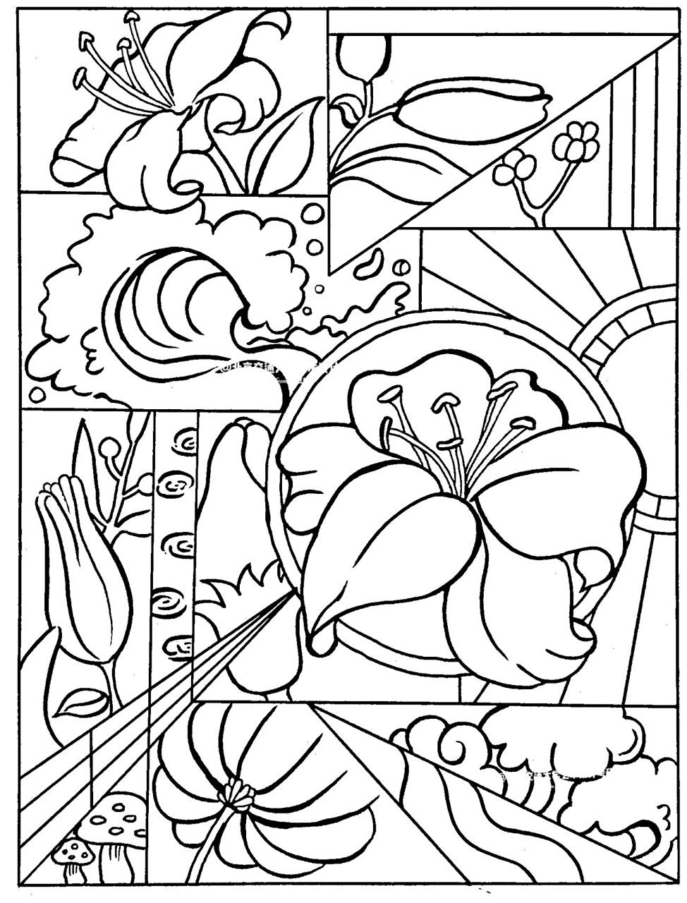 北交大视觉传达考研手绘 分割构成|植物篇