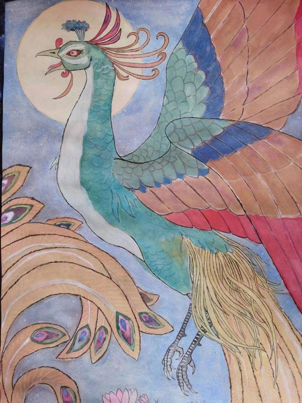 中国神话生物百鸟之王.神鸟凤凰(附以前画)           祥