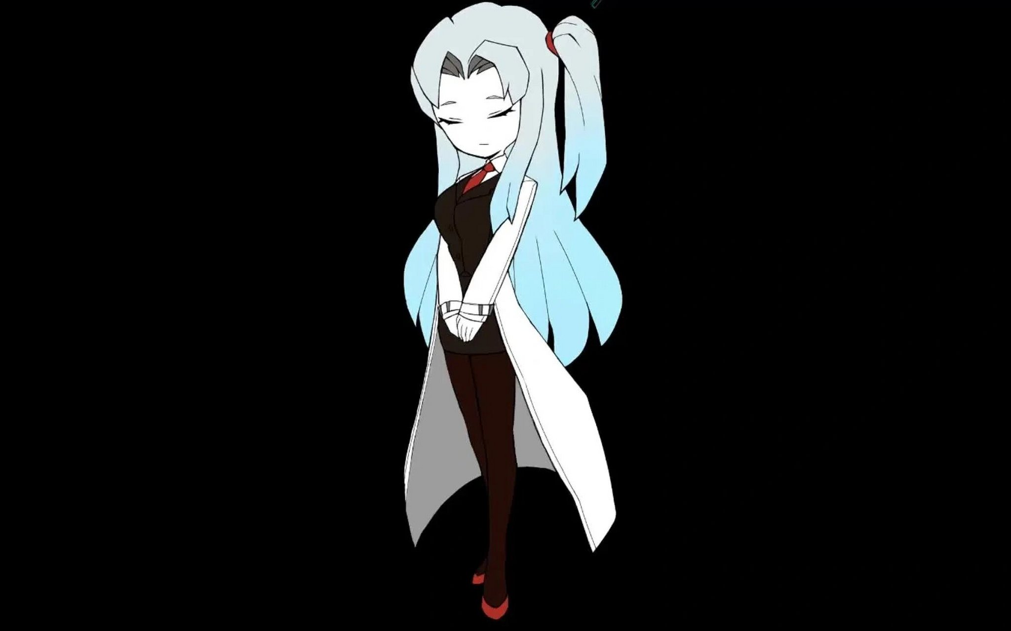 al安吉拉 前两张是参考,最后一张是我画的安宝, 安吉拉本是脑叶公司的