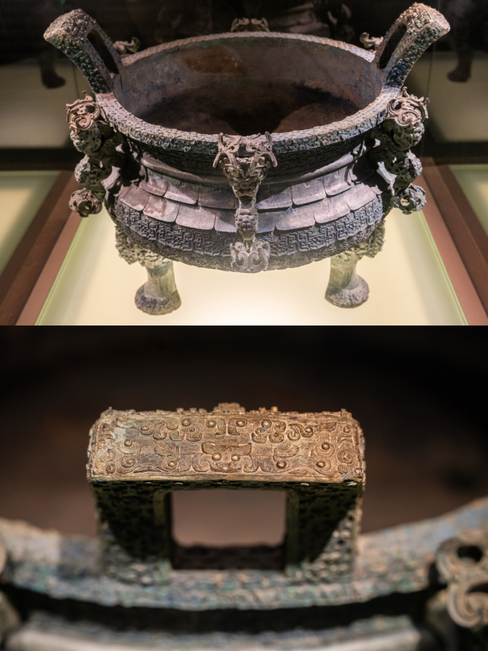 上海博物馆收藏的这件「交龙垂鳞纹鼎」来自春秋晚期,距今约2500年.