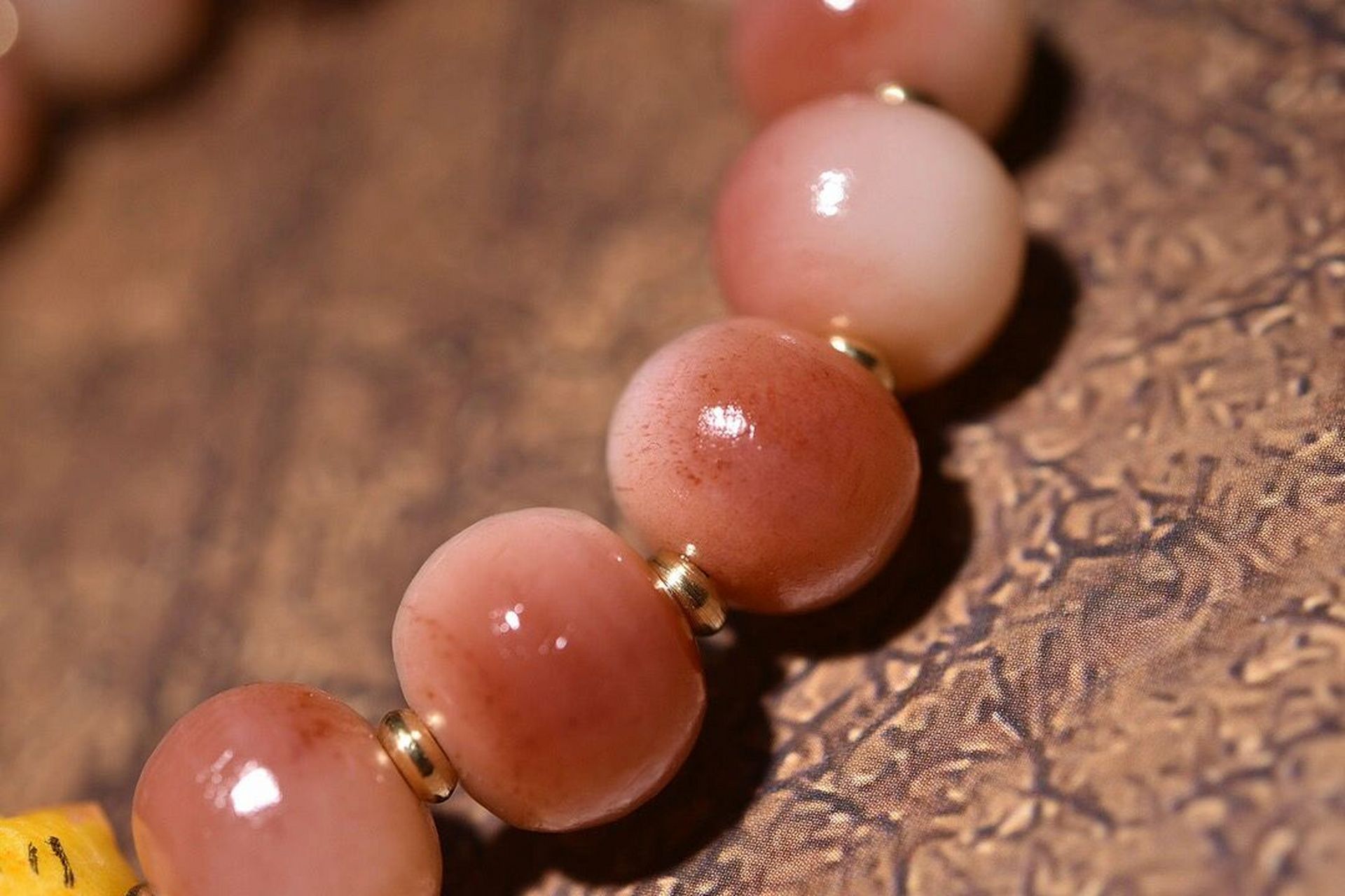 骨艺手串根付小老虎358 骨艺——手串——半血,超油润骨质,尺寸12x10