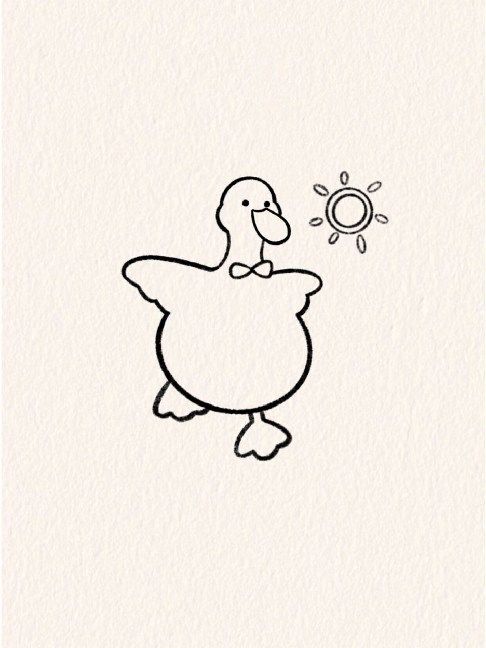 可爱鸭鸭简笔画教程78 7715别再等计划了 去吹风 去散步 去吃想