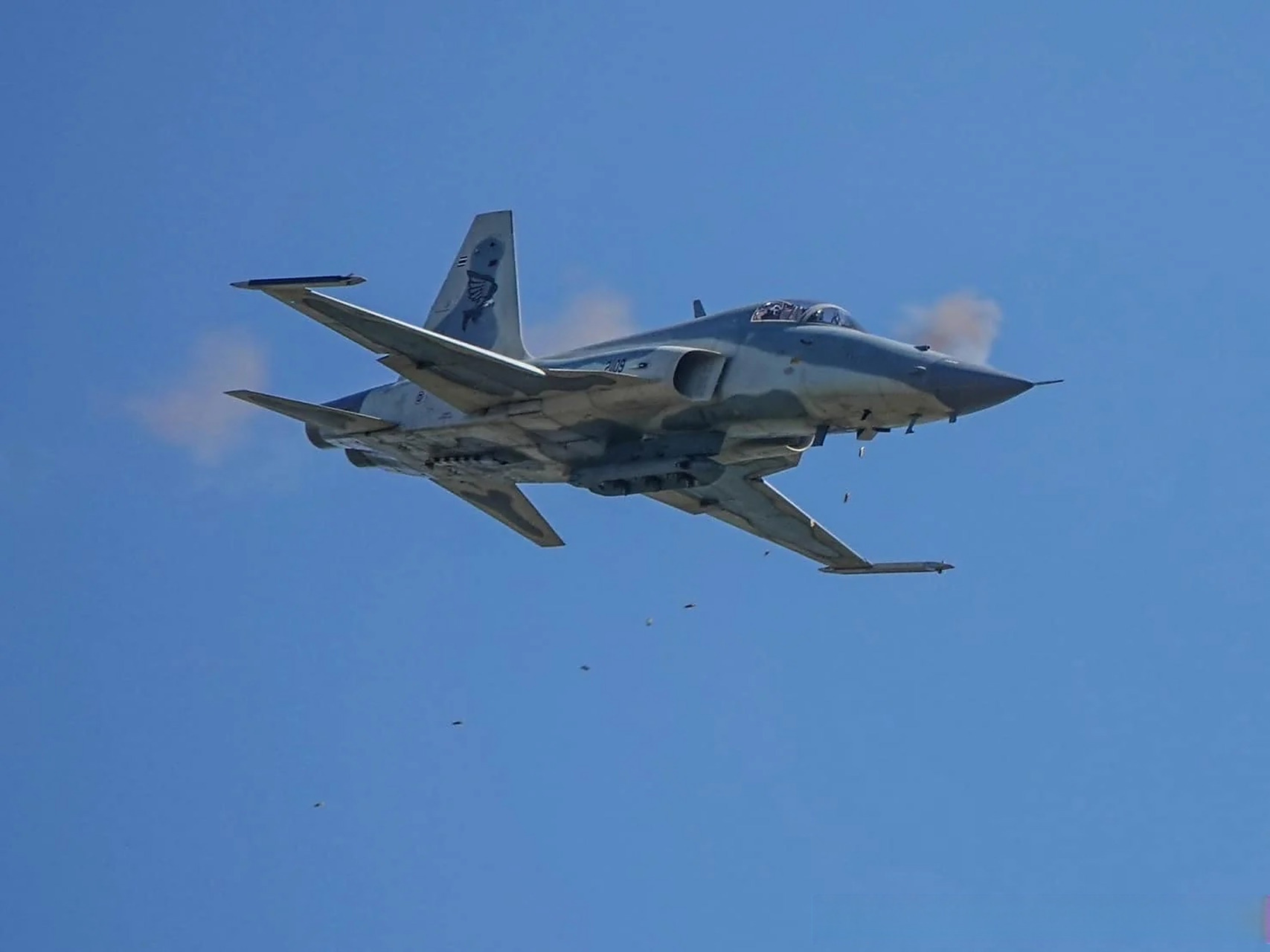 泰国空军f-5e战斗机,装备iris-t空空导弹