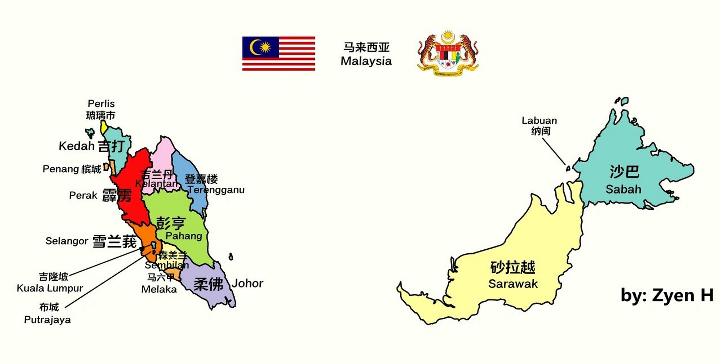 马来西亚🇲🇾行政区划