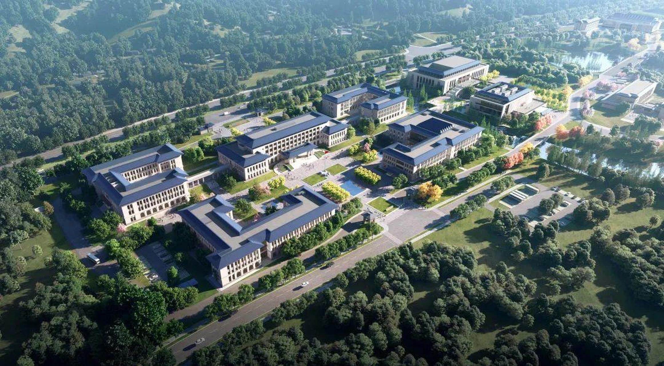 武汉市委党校计划迁到花山新城,目前迁建项目正在建设中.