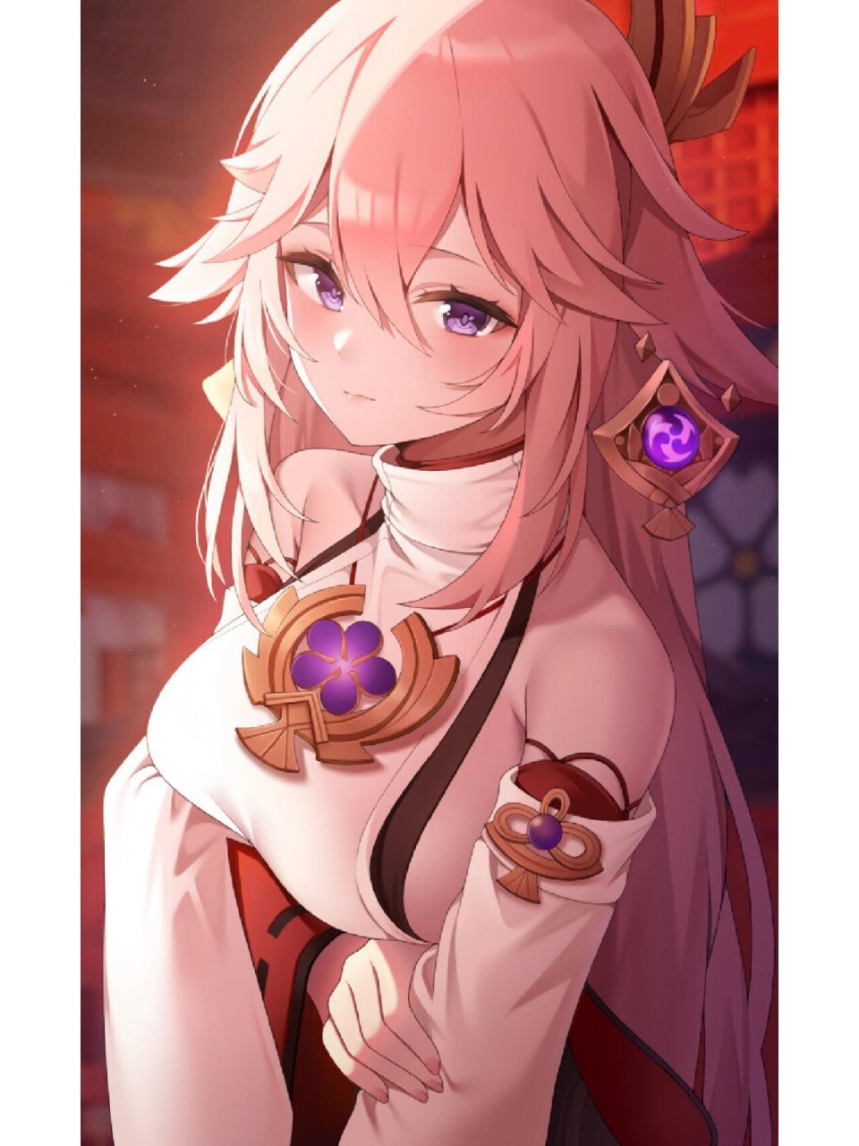 二次元美图|《原神》八重神子 作品整理自pixiv,侵删～ p1画师:wkwk