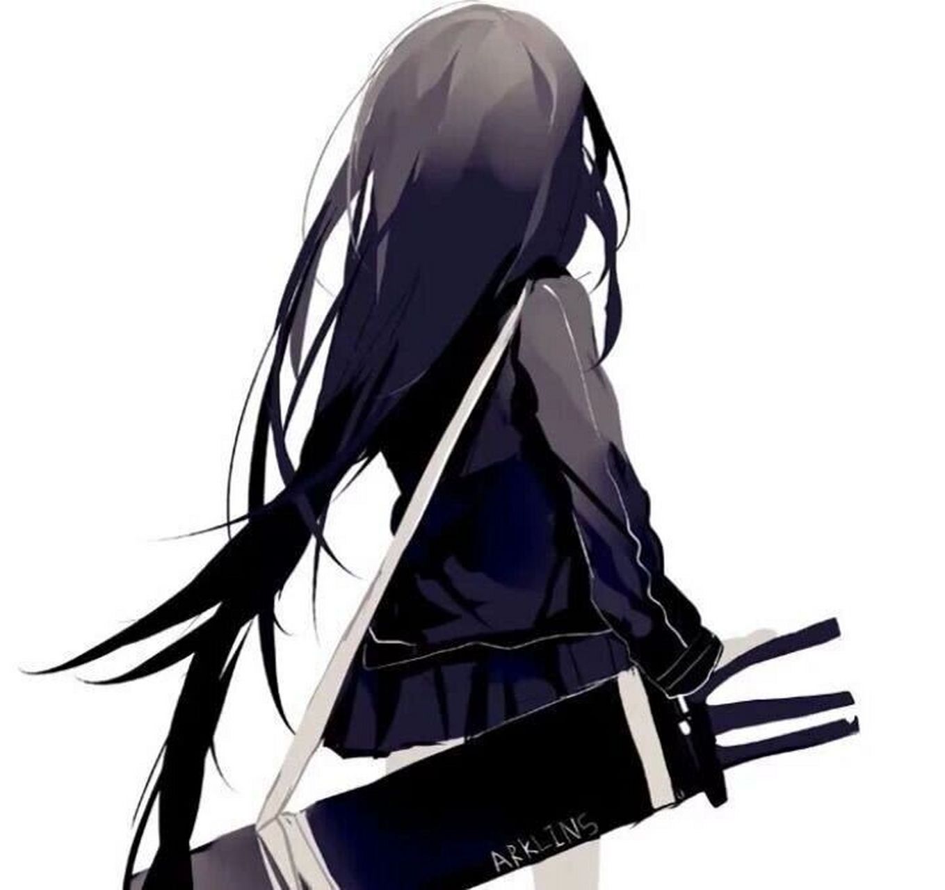 帅气背影/银发独眼/女仆恶魔/动漫女生头像