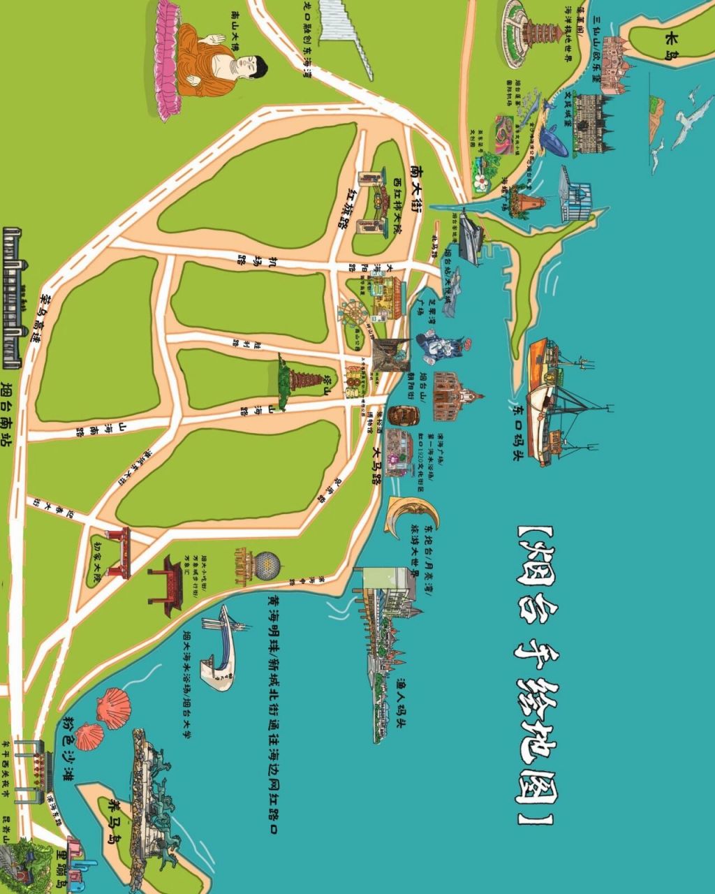 国庆来烟台玩,看这一篇就够了 图166烟台路线地图 图266烟台交通