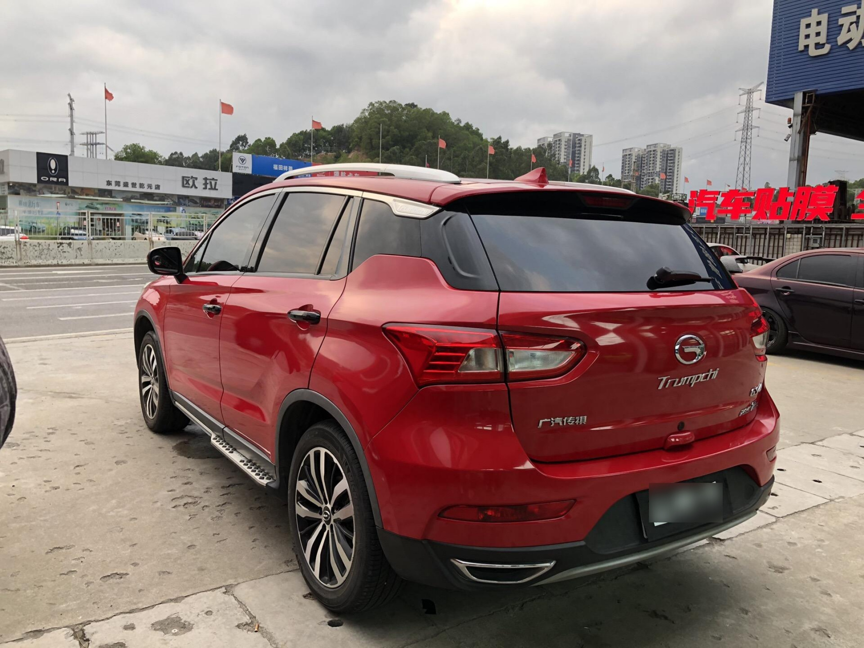 传祺gs4改色水晶樱桃红