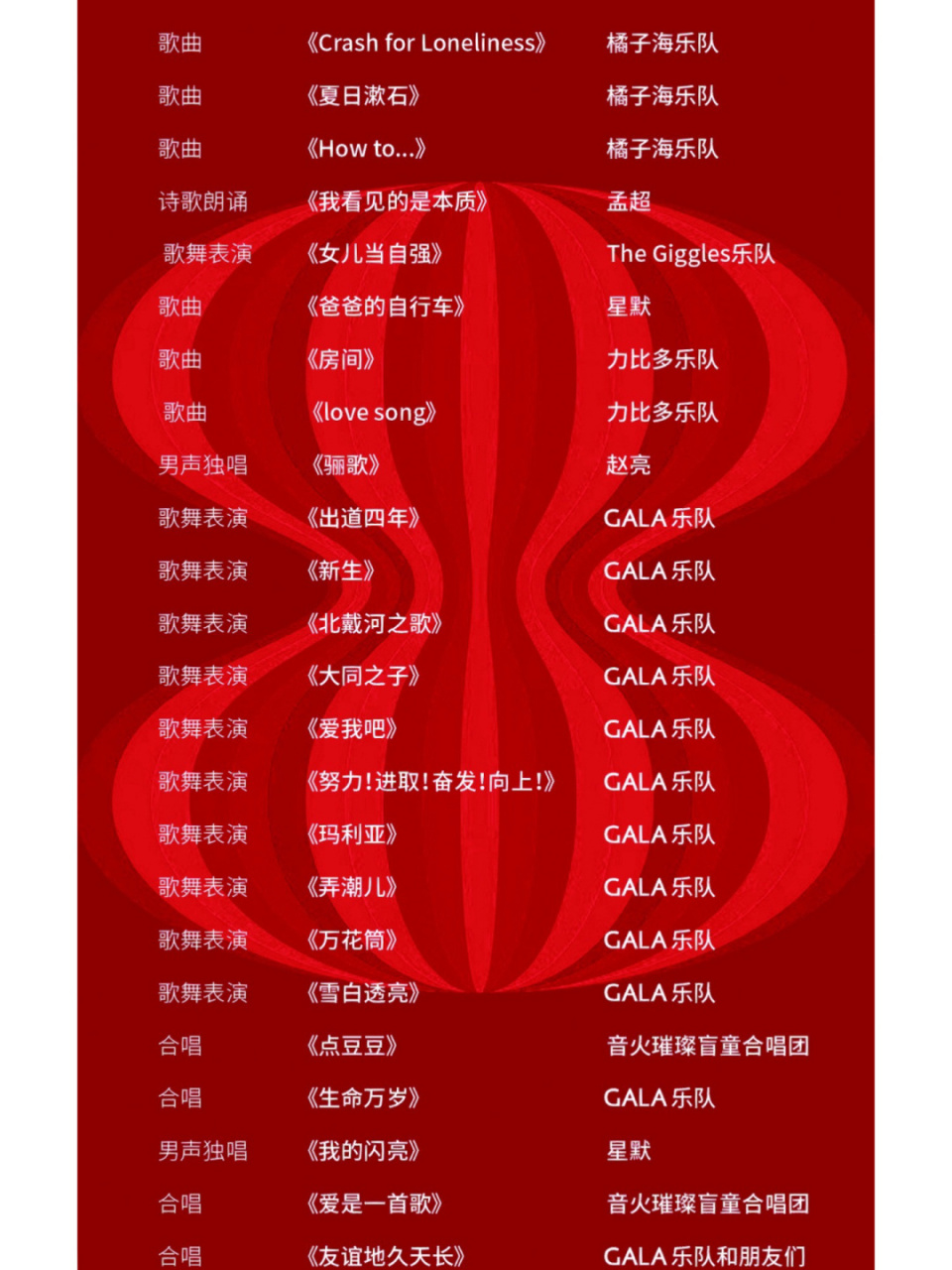 22 99阵容: /libidos力比多乐队/the giggles乐队/纹身尸人/孤独