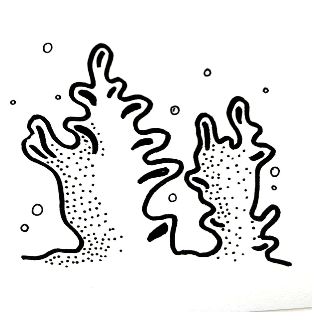 海底世界 海草素材 海草简笔画