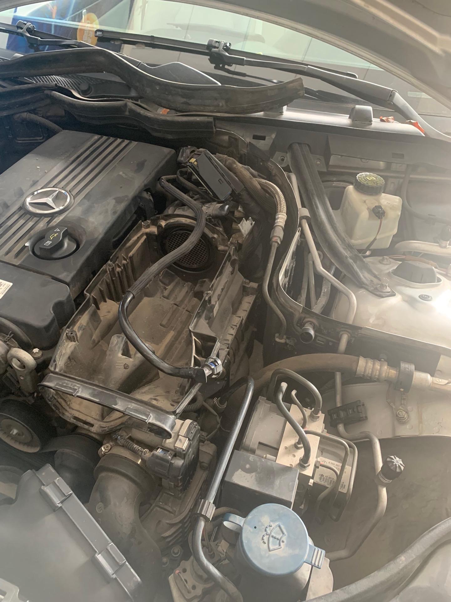 奔驰c180报曲轴位置传感器故障解决…维修发动机电脑搞定