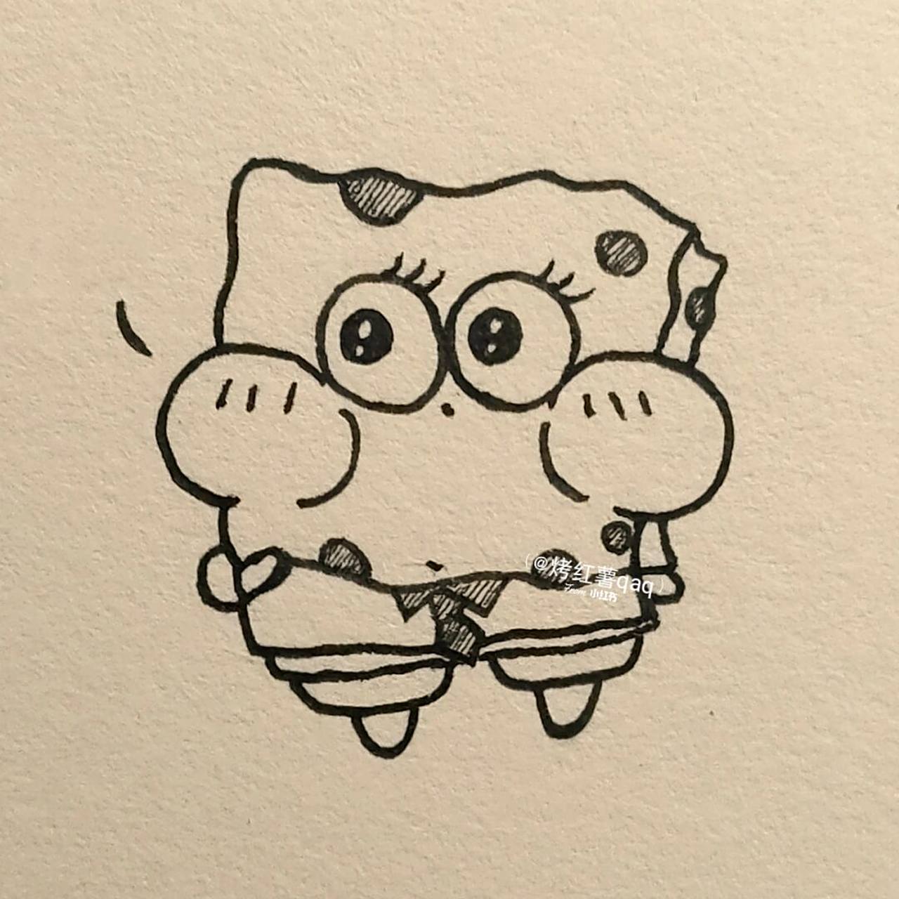 可爱简笔画|我咋木有?