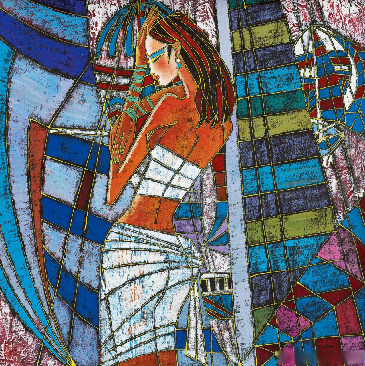 画家丁绍光人物画