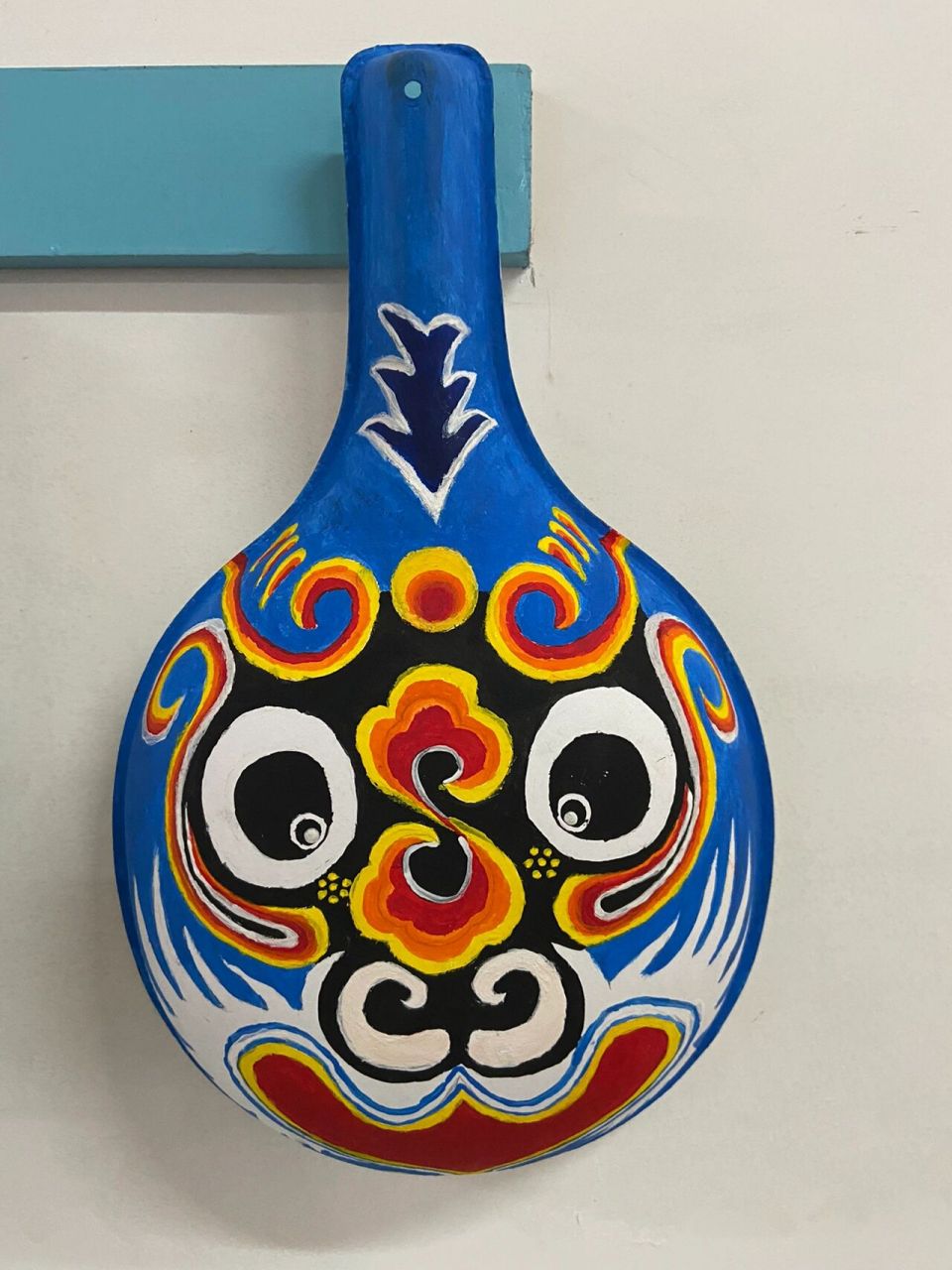 马勺脸谱 孩子们画的马勺脸谱